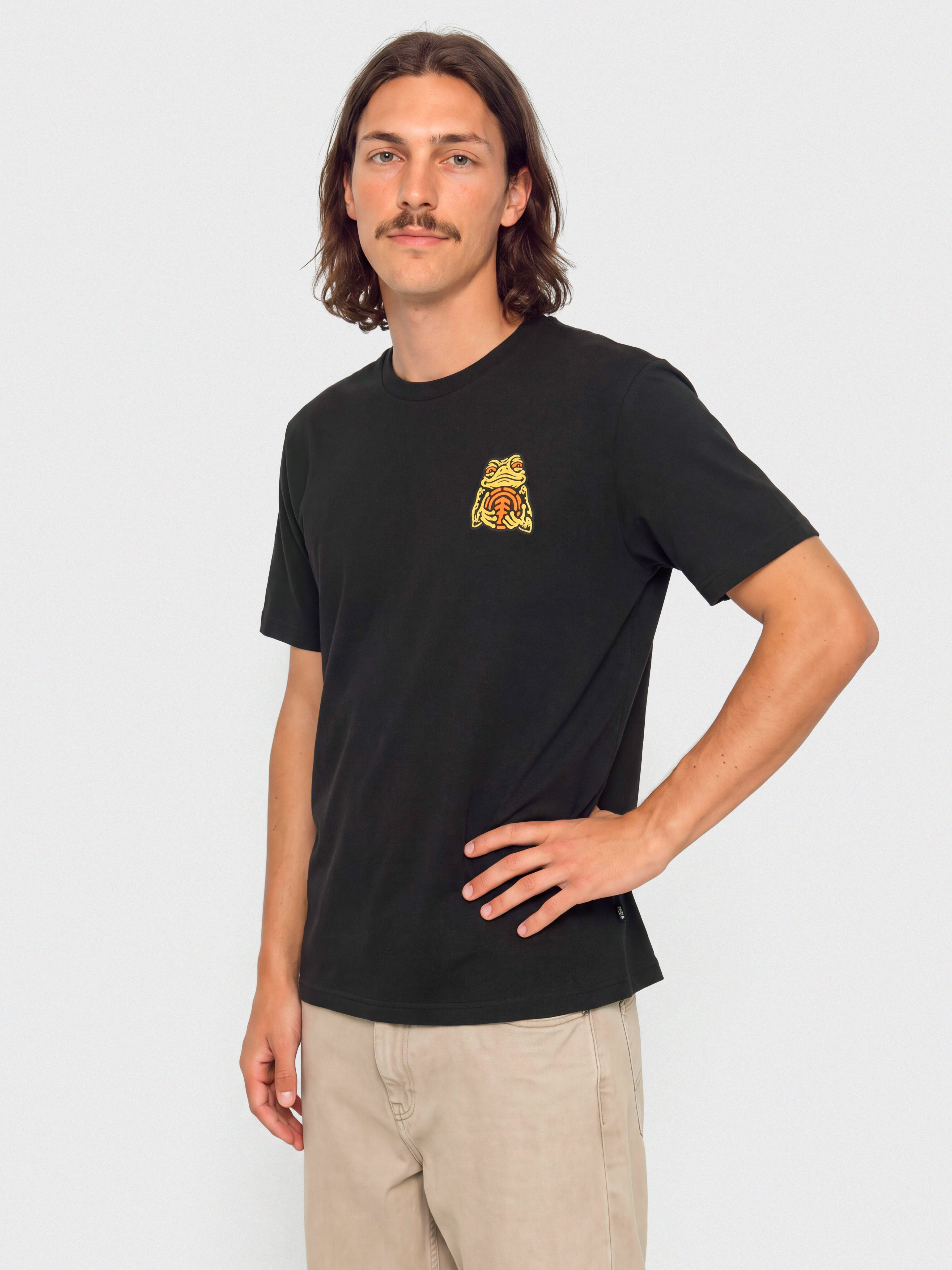 Tricou Element Timber The Frog (off black)