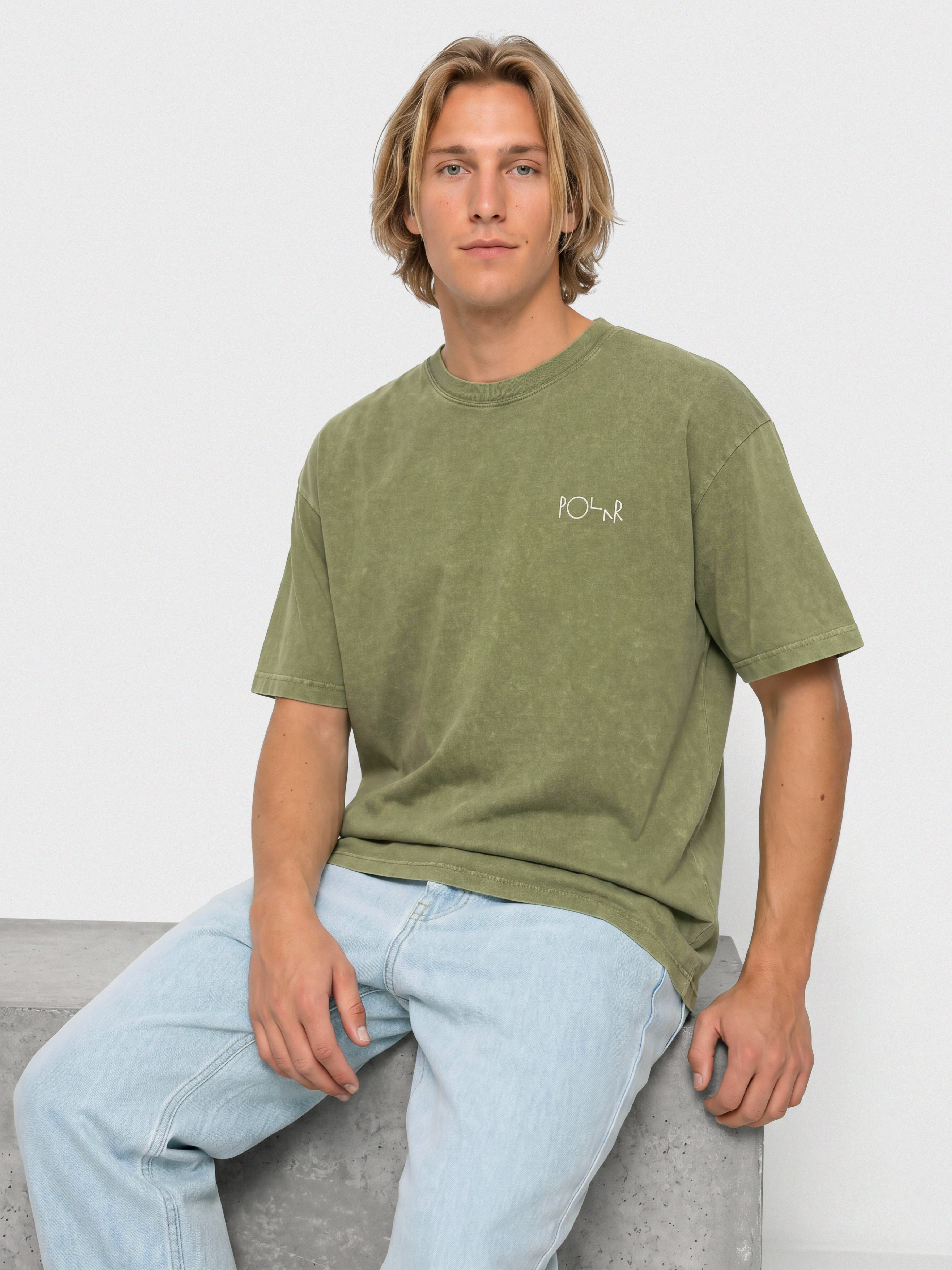 Tricou Polar Skate Fade (army green)