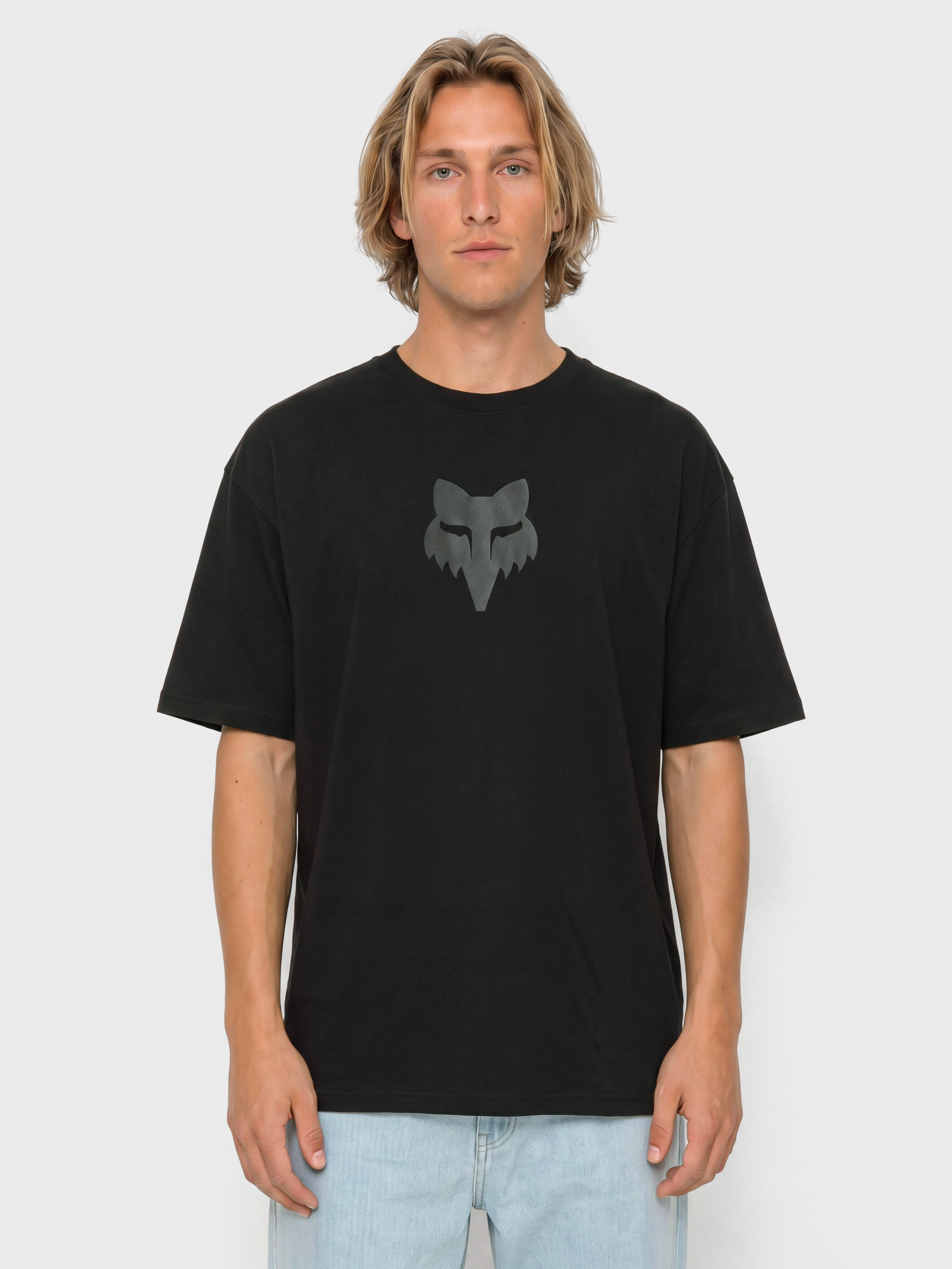Tricou Fox Fox Head Heavyweight (black)