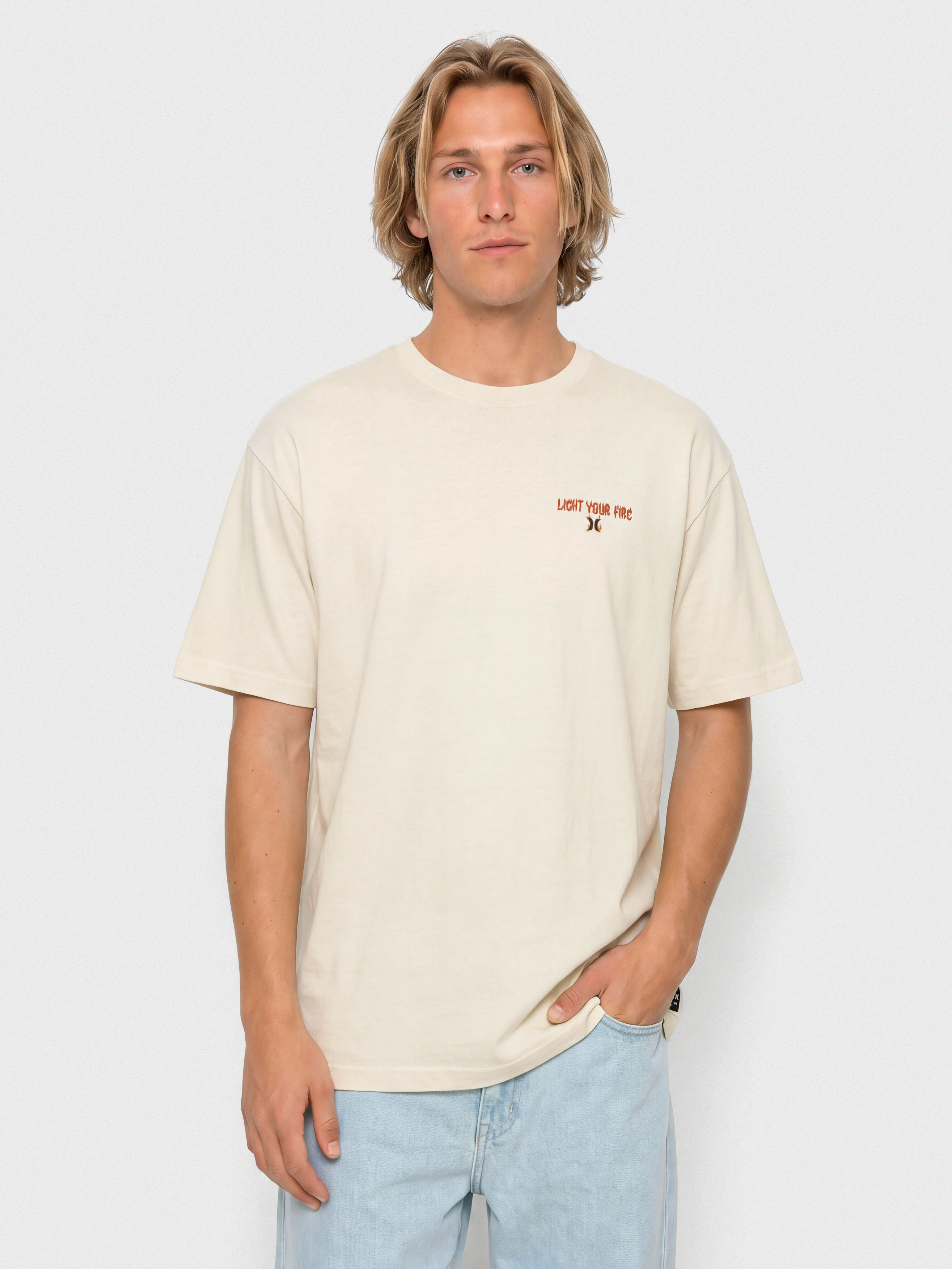 Tricou Hurley Built Fire Peace (white)