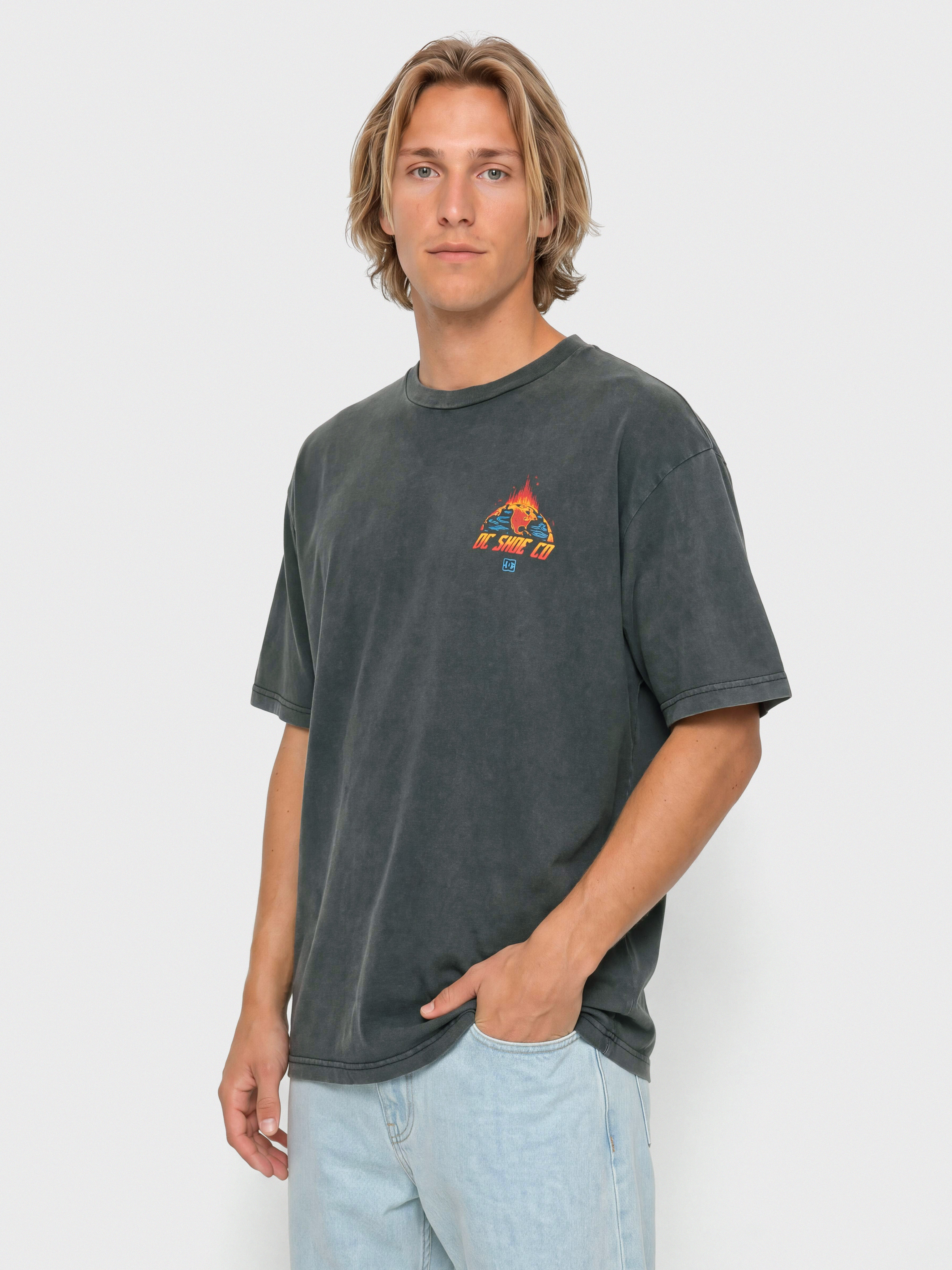 Tricou DC Free Fall (black acid)