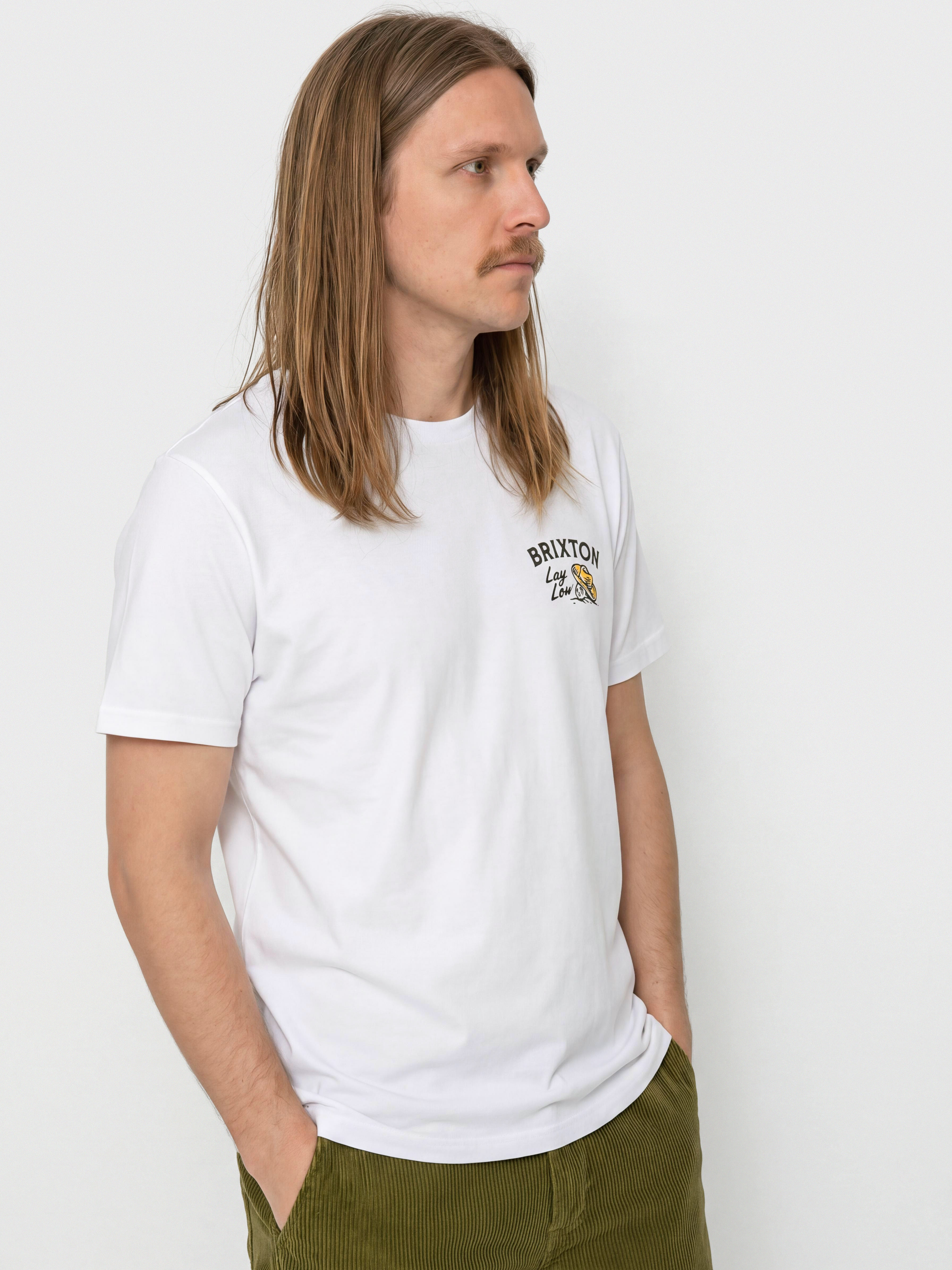 Tricou Brixton Lay Low Stnd (white)