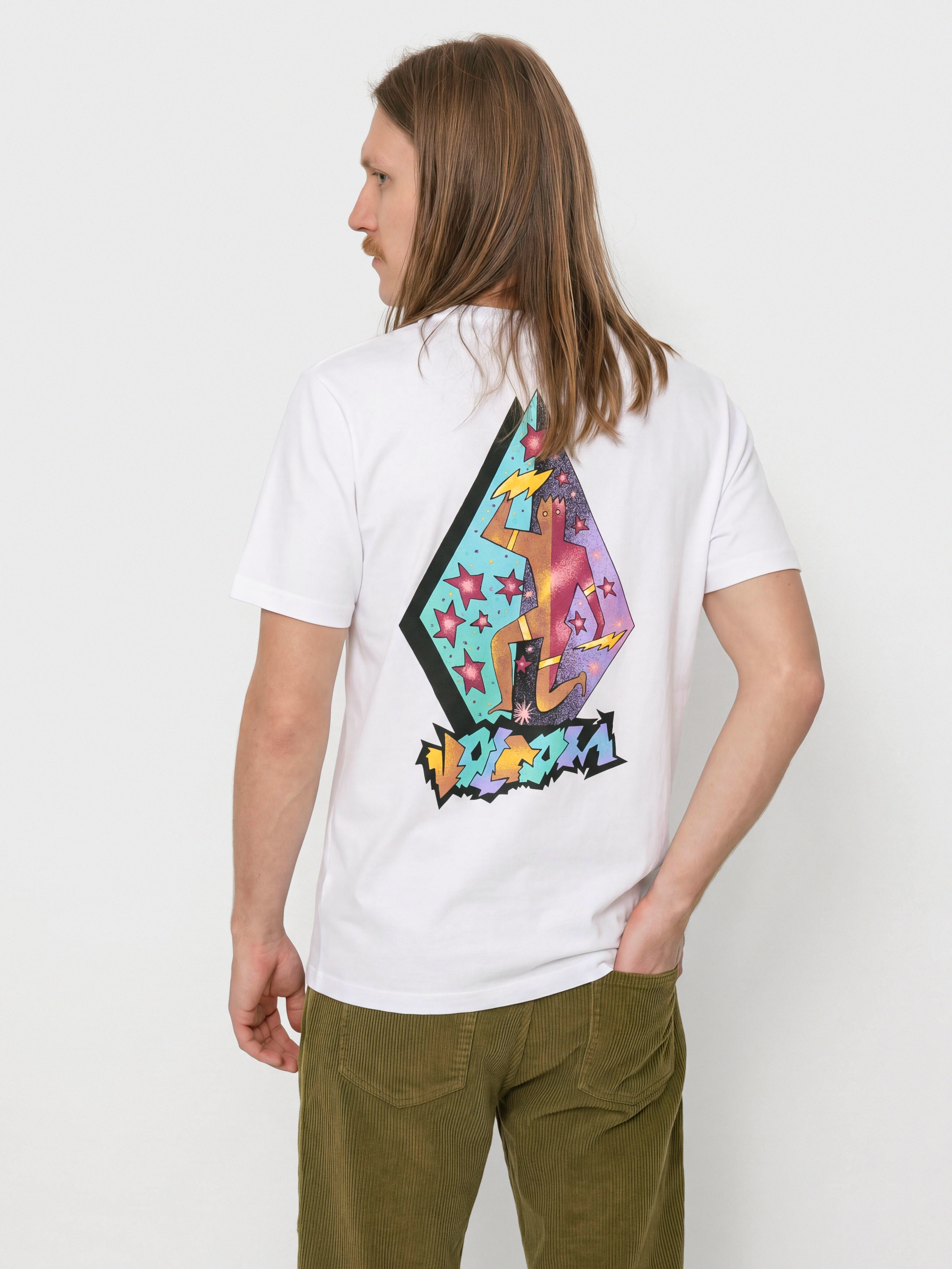 Tricou Volcom Star Shields Exp (white)