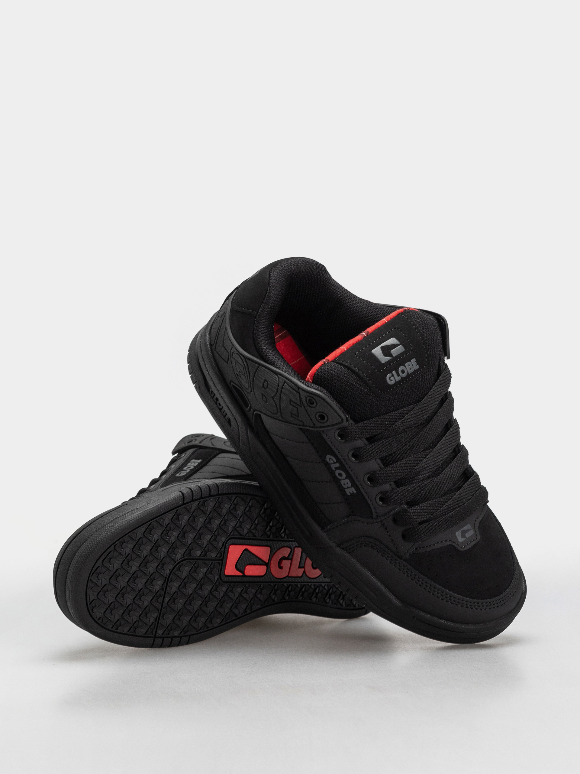 Pantofi Globe Tilt (black/red/tartan)