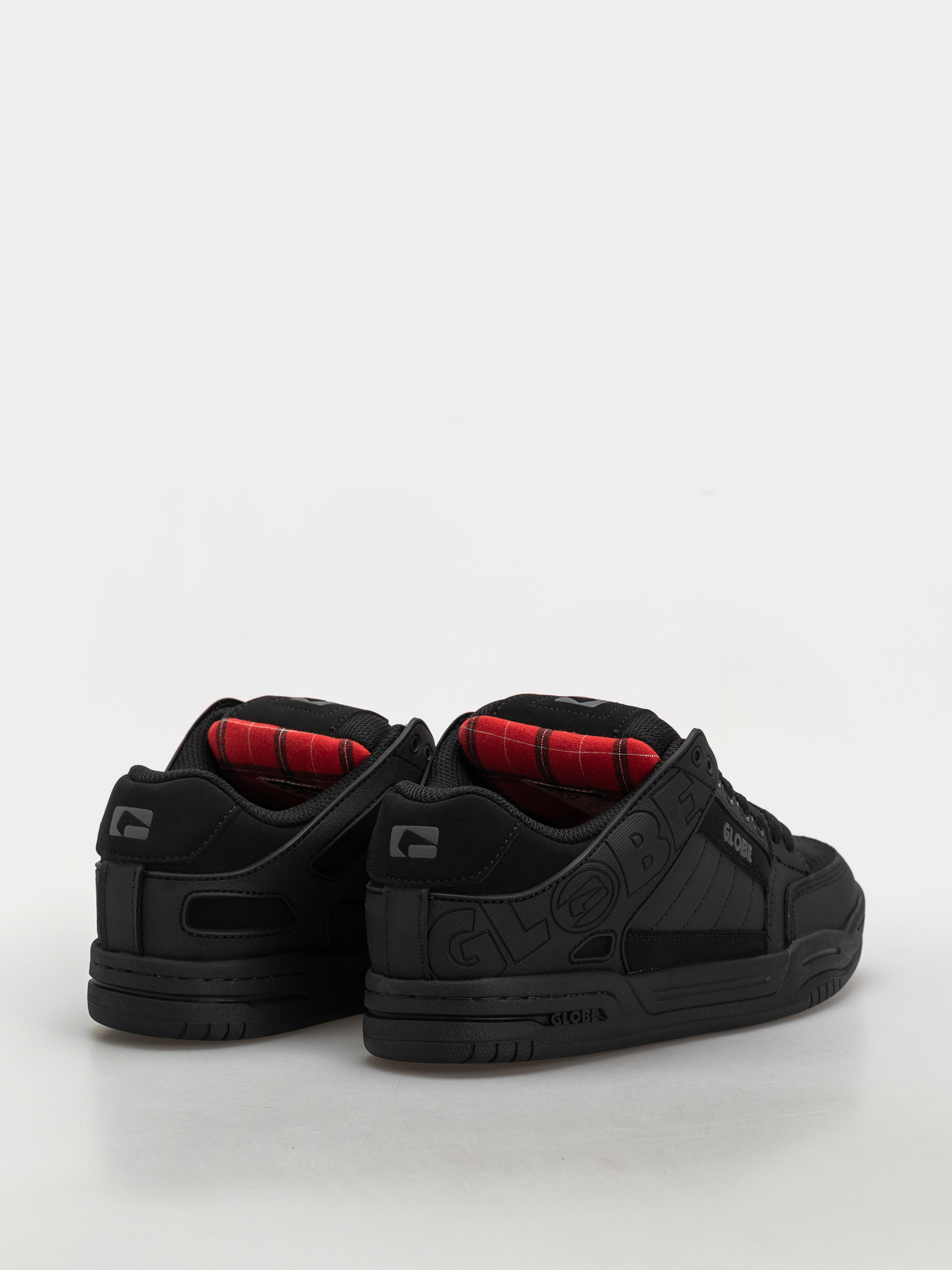 Pantofi Globe Tilt (black/red/tartan)