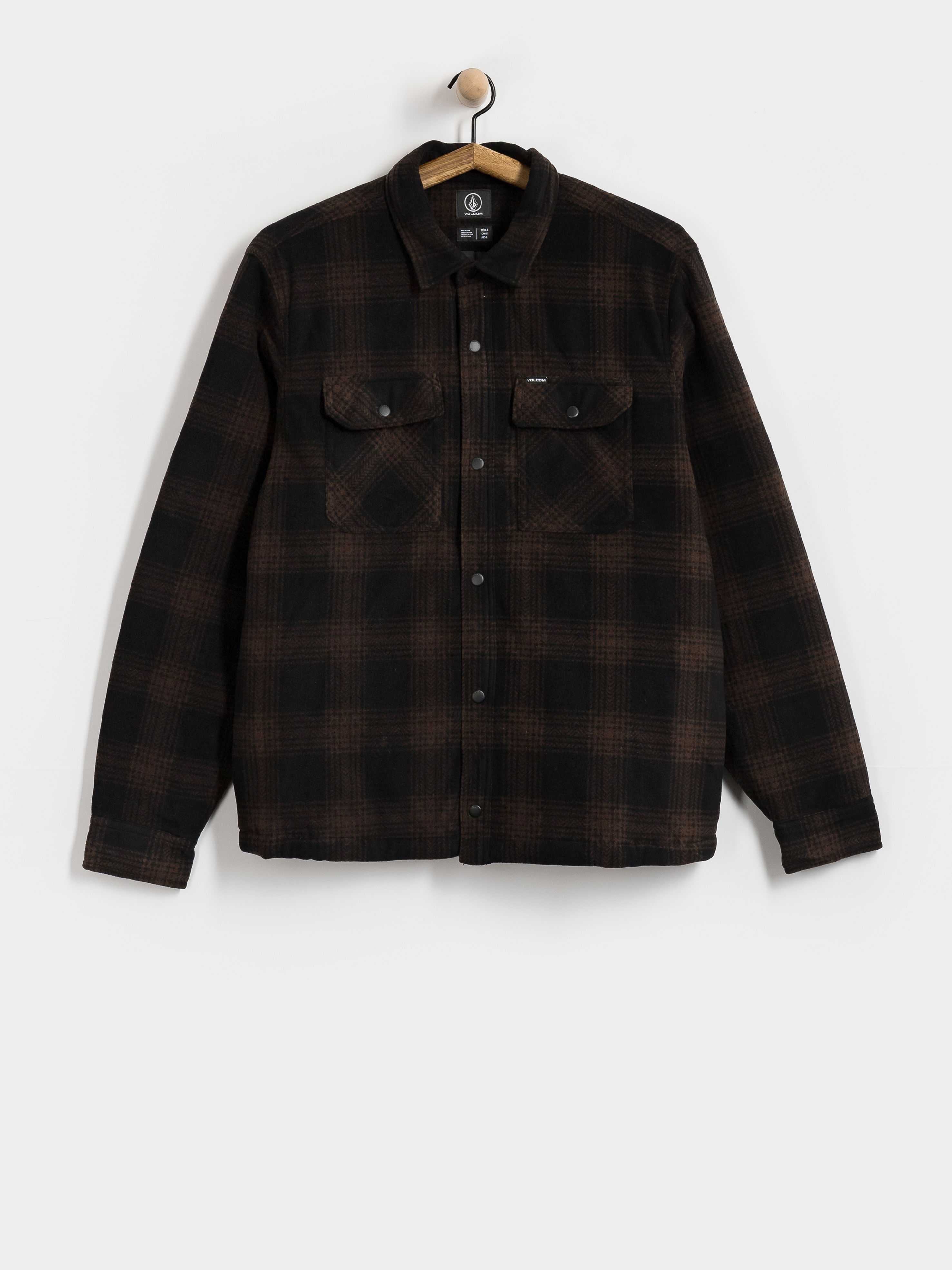 Hanorac cu glugă Volcom Bowered II HD (cacao)