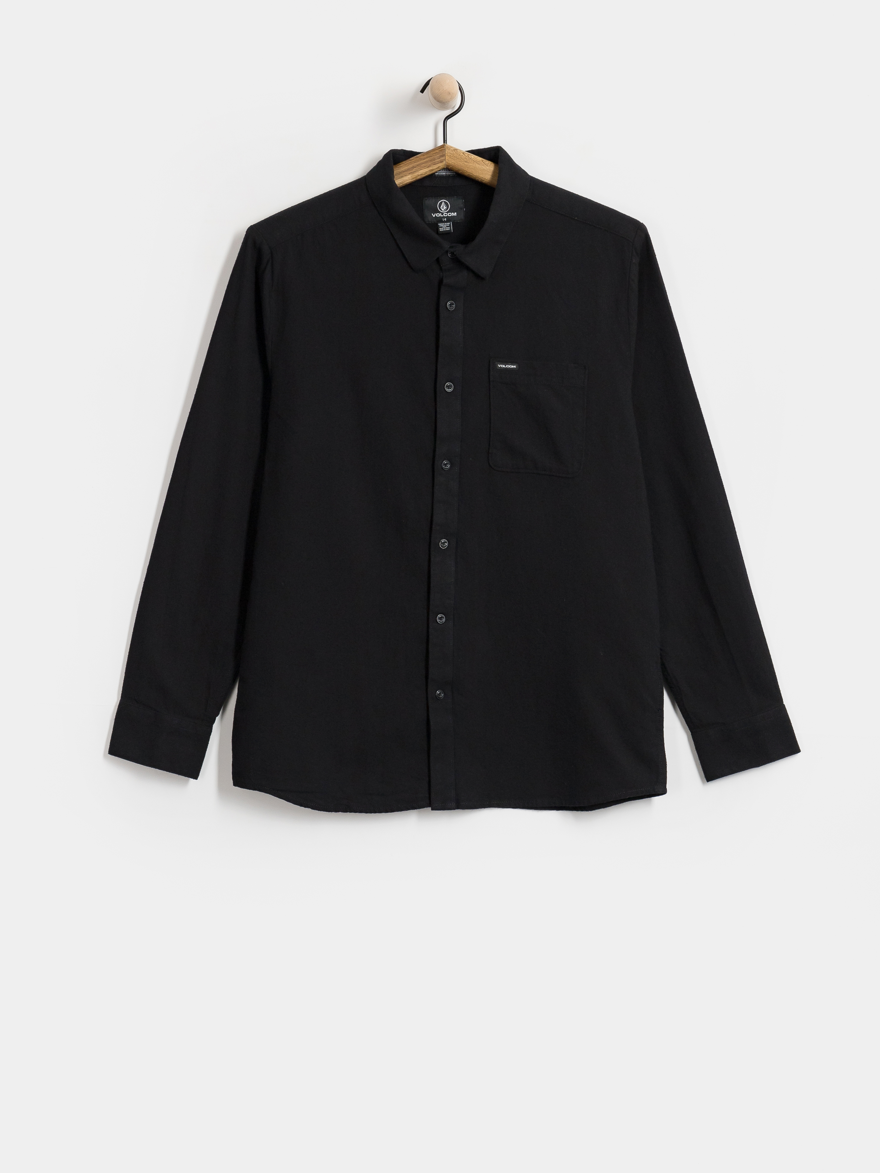 Cămașă Volcom Caden Solid Ls (antique black)