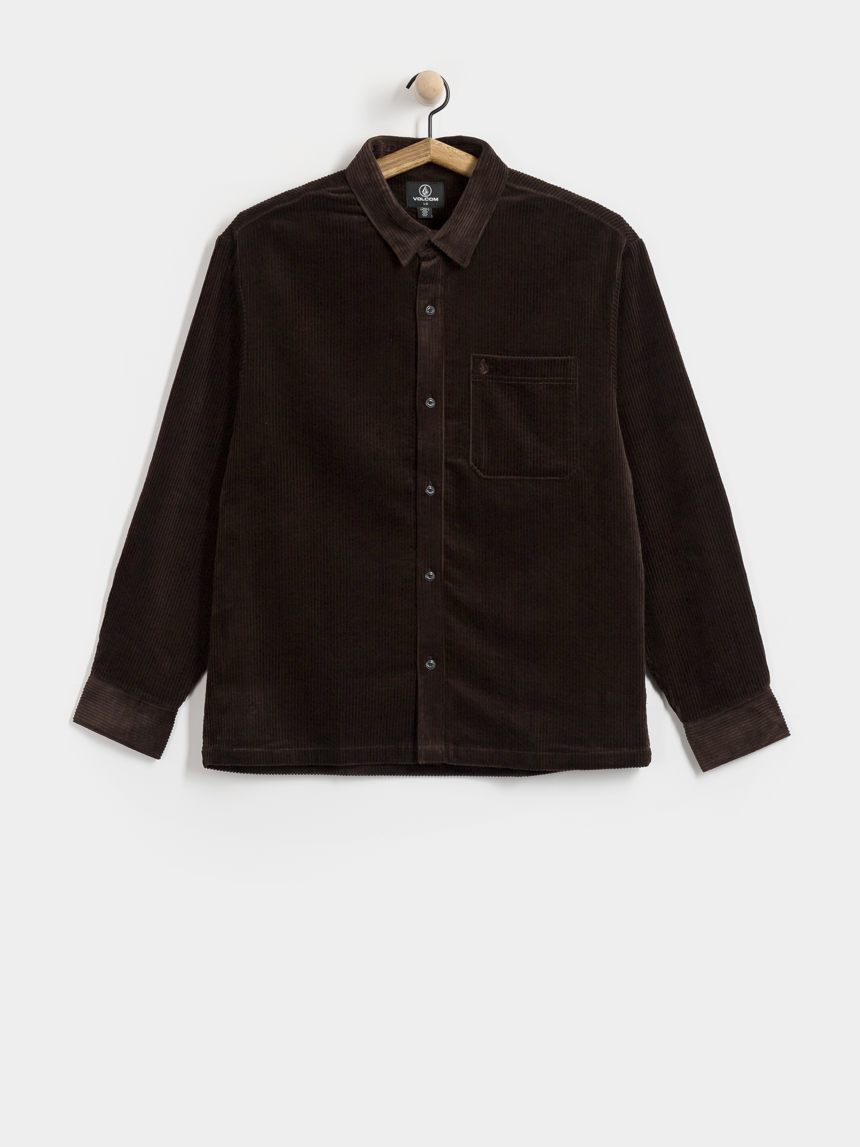 Cămașă Volcom Fostered II Cord Ls (cacao)