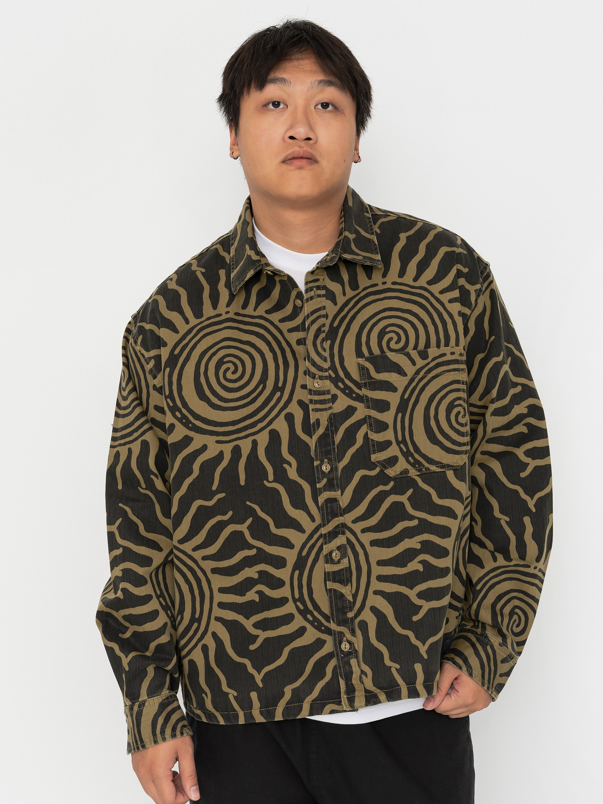 Cămașă Vans Martinez Cotton Overshirt (faded black)