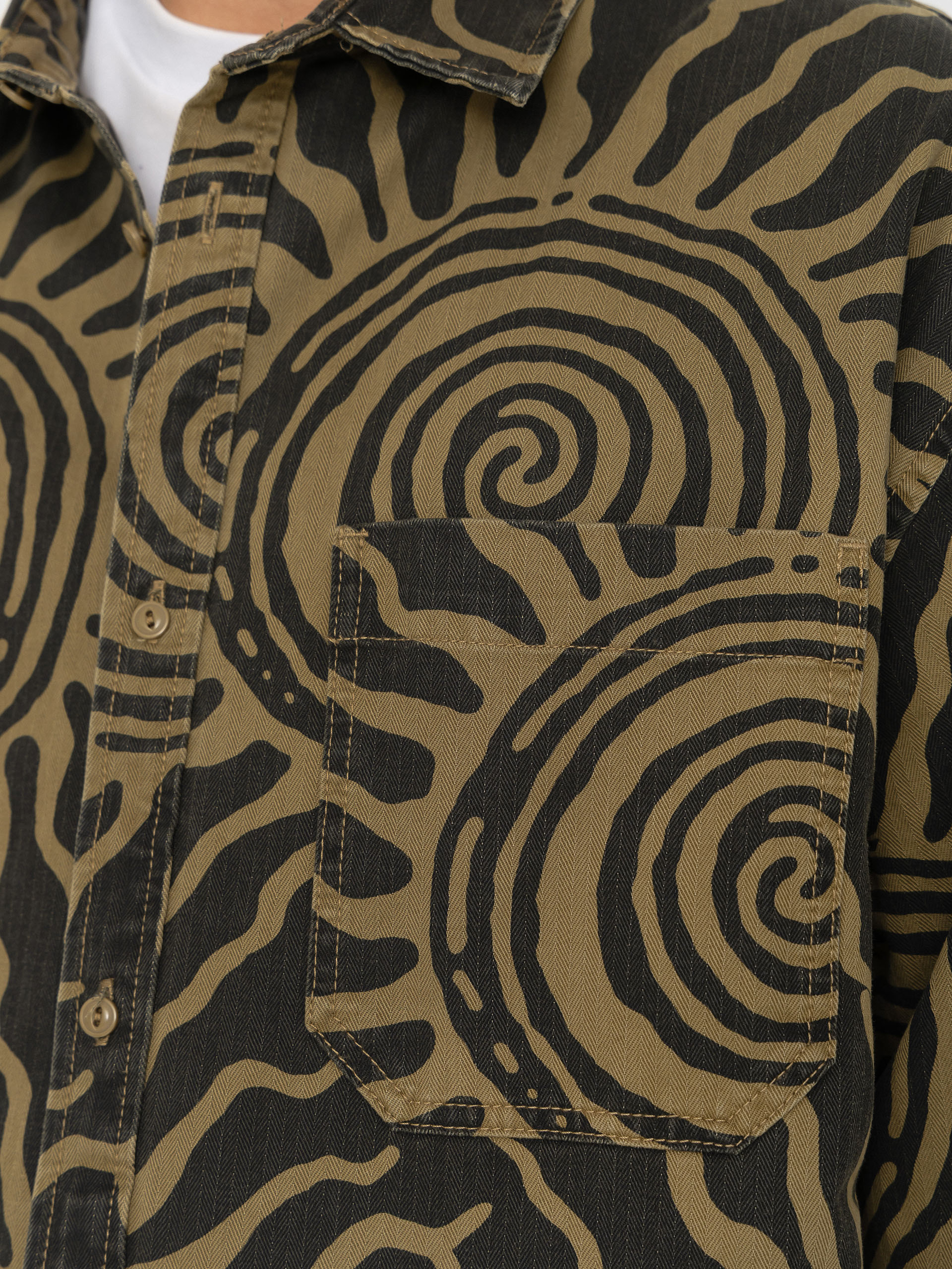 Cămașă Vans Martinez Cotton Overshirt (faded black)