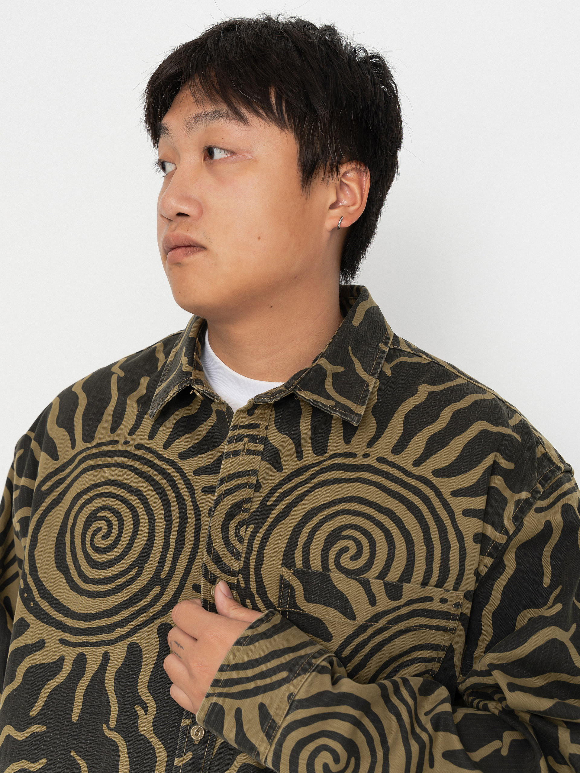 Cămașă Vans Martinez Cotton Overshirt (faded black)