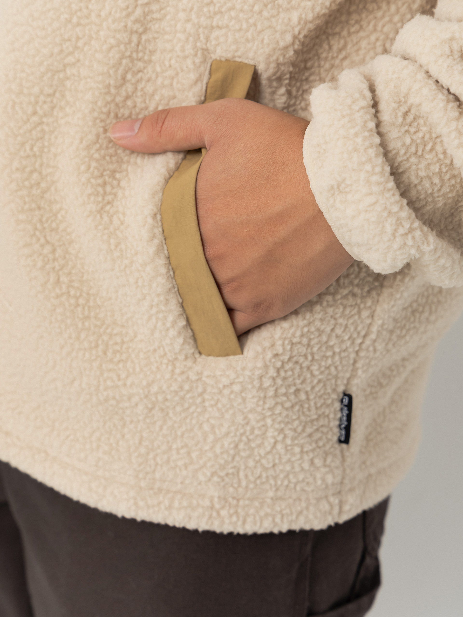 Pentru bărbați Hanorac din fleece Quiksilver Clean Coast Fz (peyote)