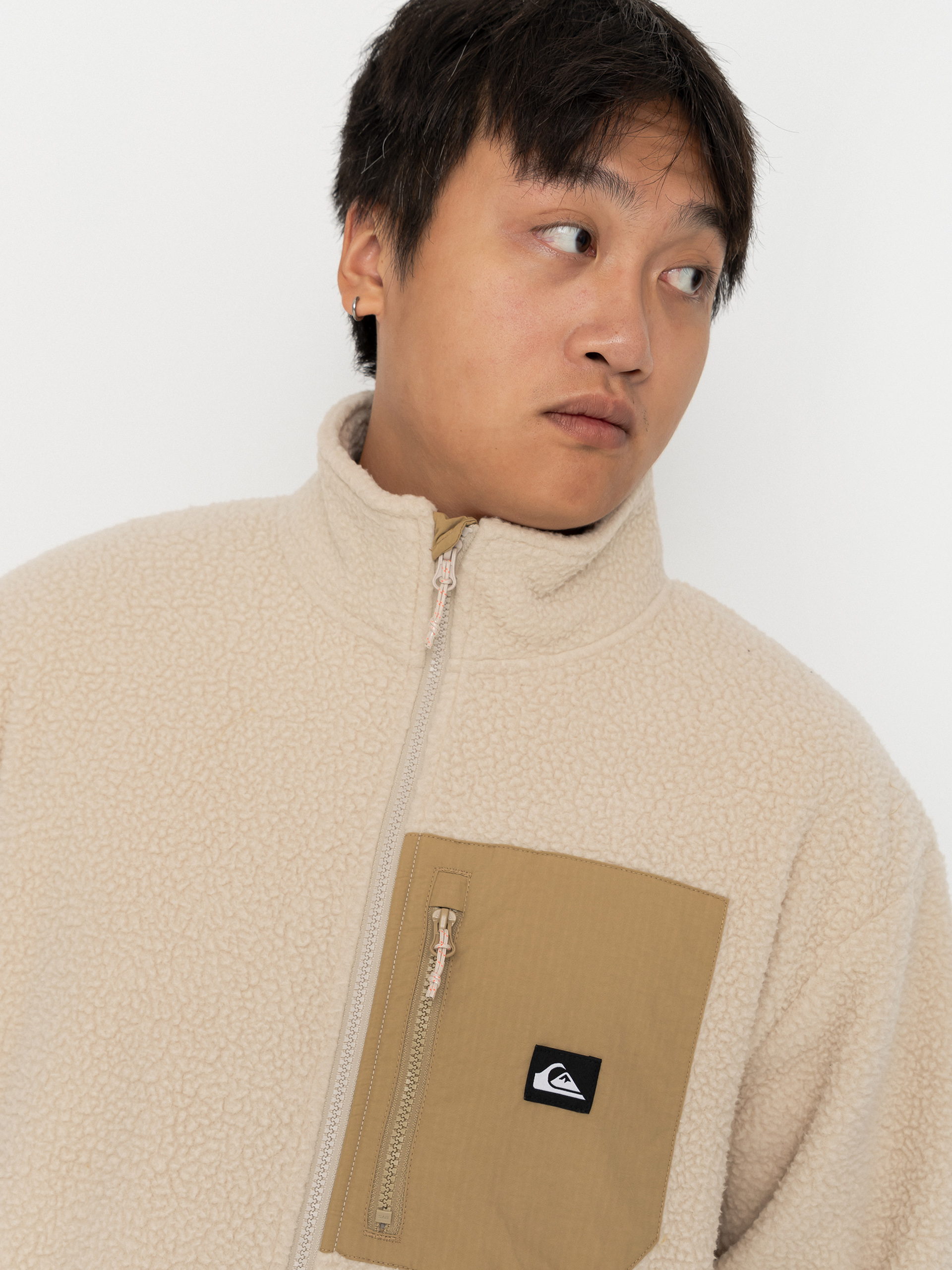 Pentru bărbați Hanorac din fleece Quiksilver Clean Coast Fz (peyote)