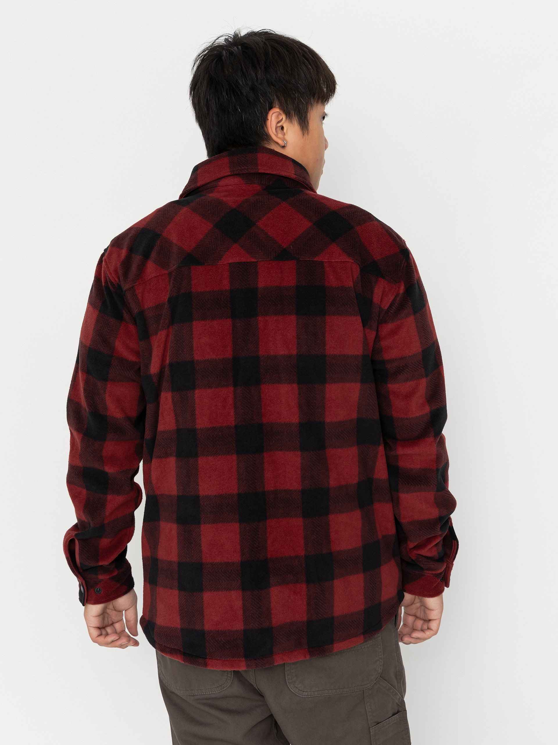 Pentru bărbați Hanorac din fleece Quiksilver Venture Polar Fleece Shirt (venture polar oxblood)
