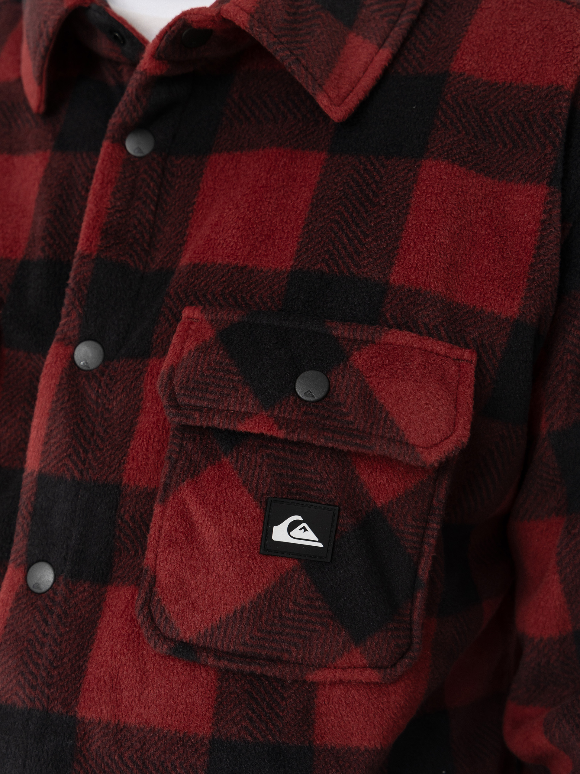 Pentru bărbați Hanorac din fleece Quiksilver Venture Polar Fleece Shirt (venture polar oxblood)