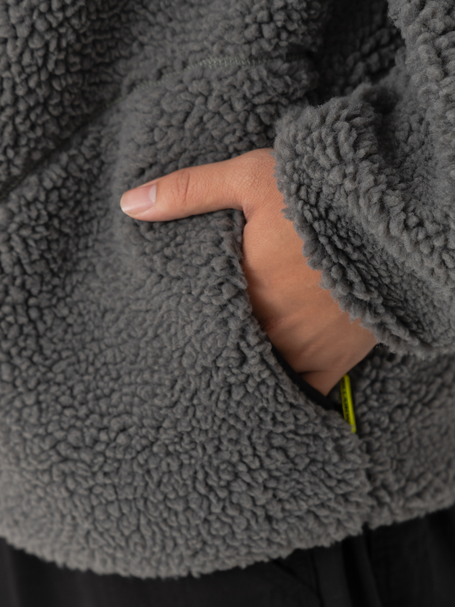 Pentru bărbați Hanorac din fleece Billabong Canyon Trail Zip (pewter)