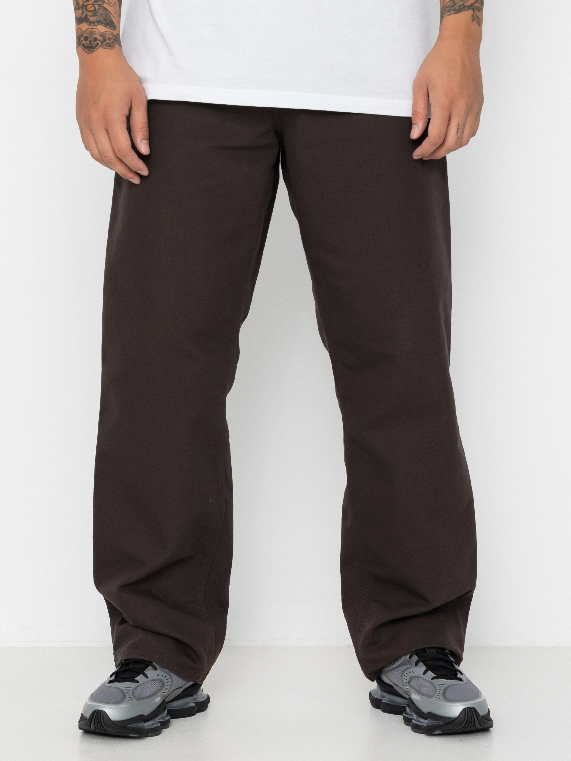 Pantaloni Carhartt WIP Single Knee (tobacco/rinsed)