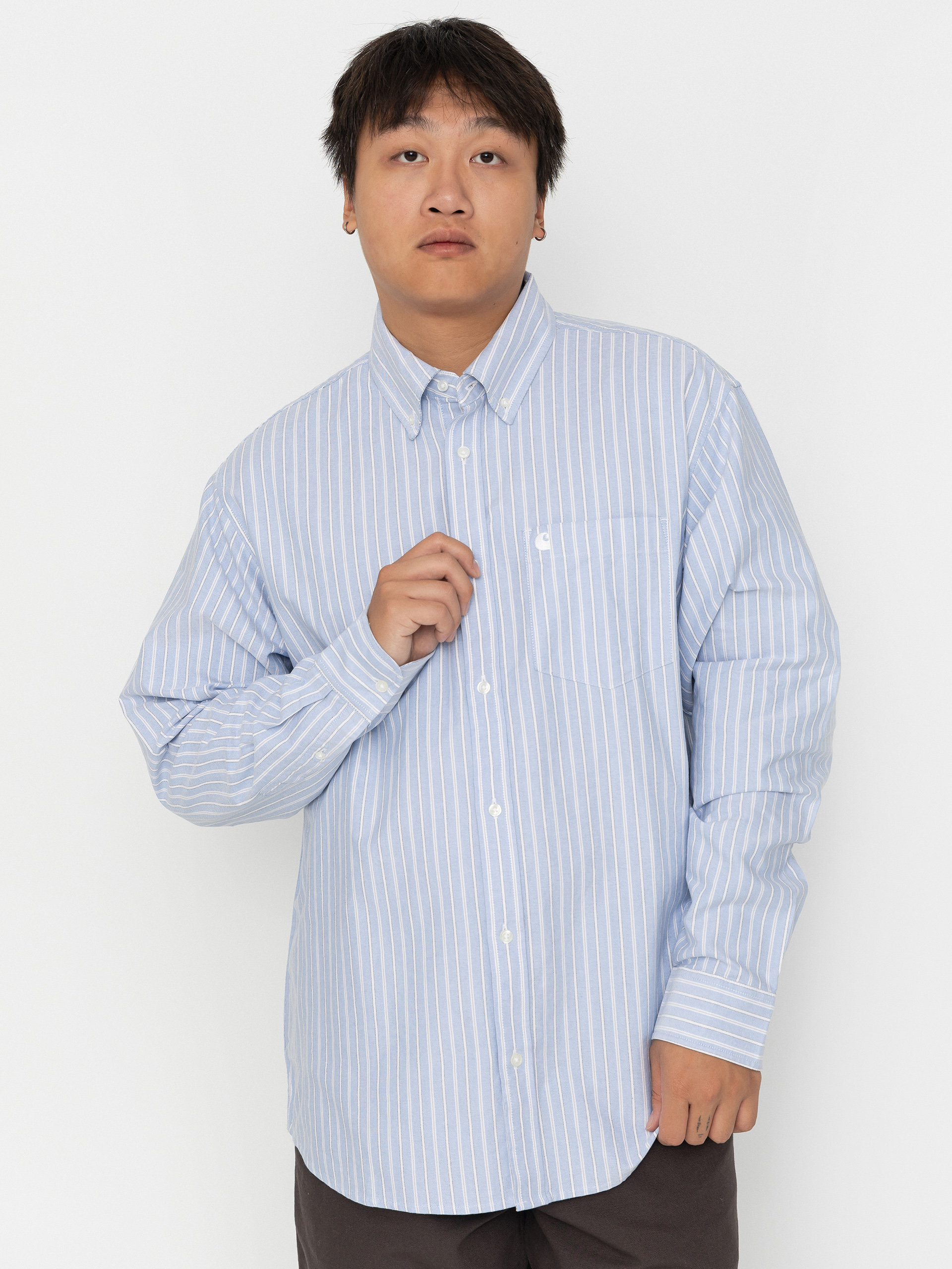 Cămașă Carhartt WIP Kanan (kanan stripe bleach)