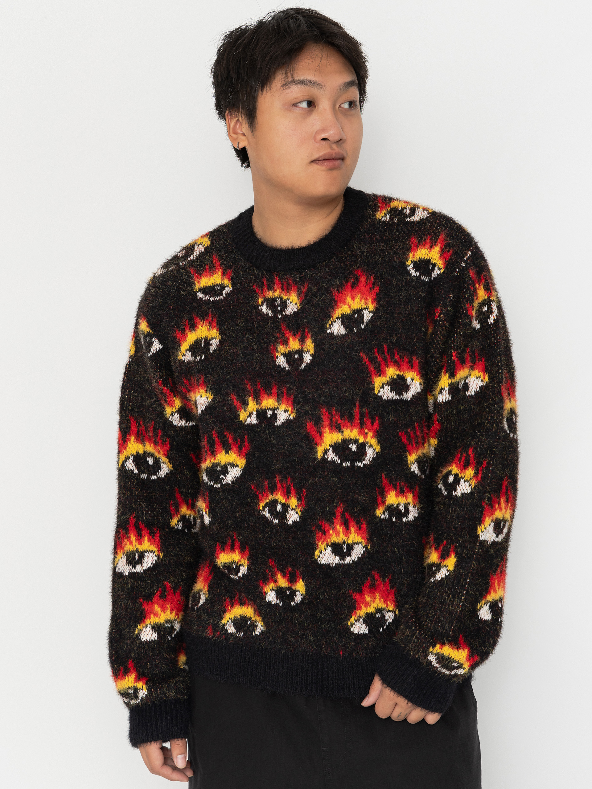 Pulover Volcom Fa Ozzy Eyes (black)