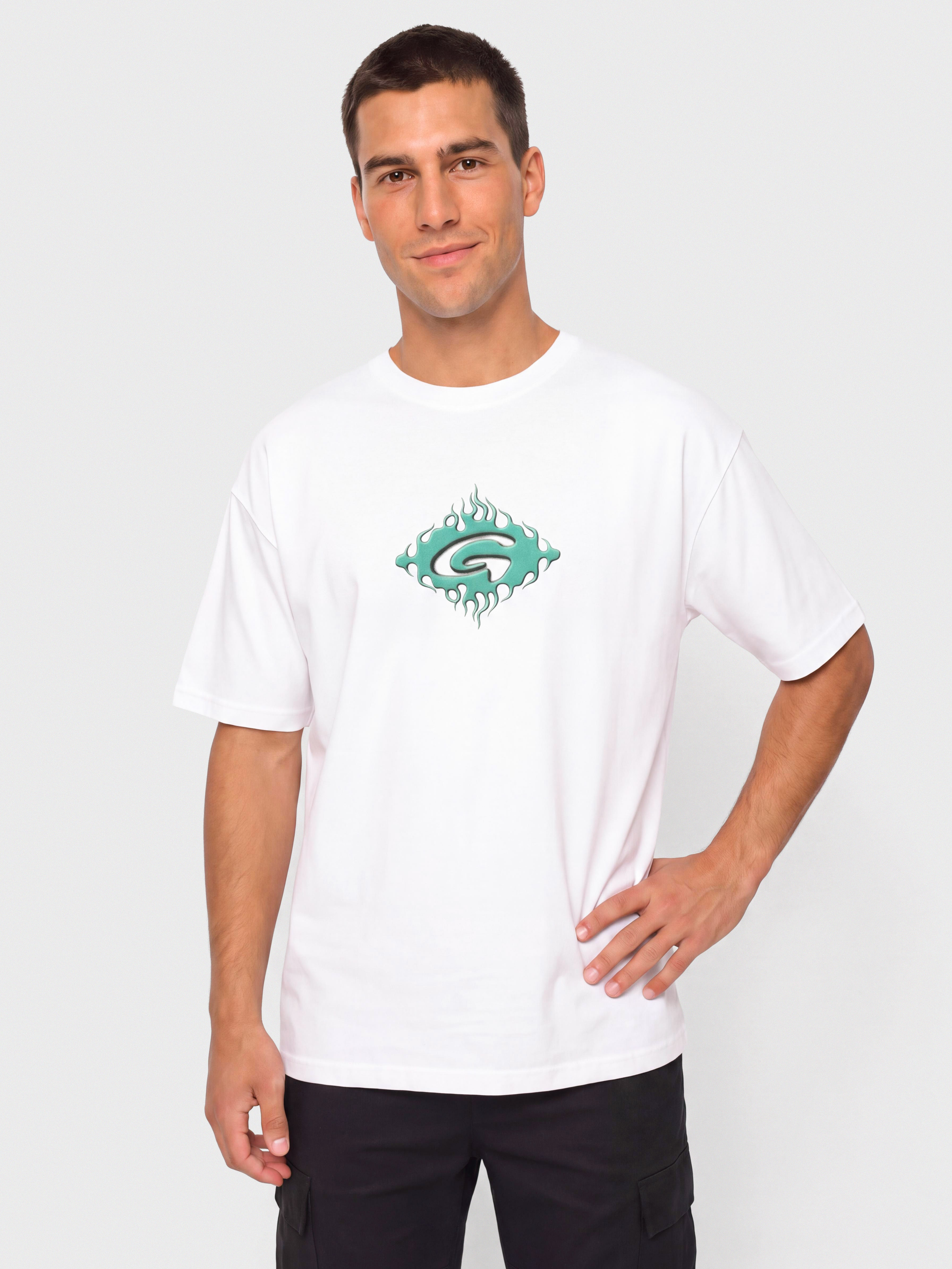 Tricou Gramicci Flames (white)