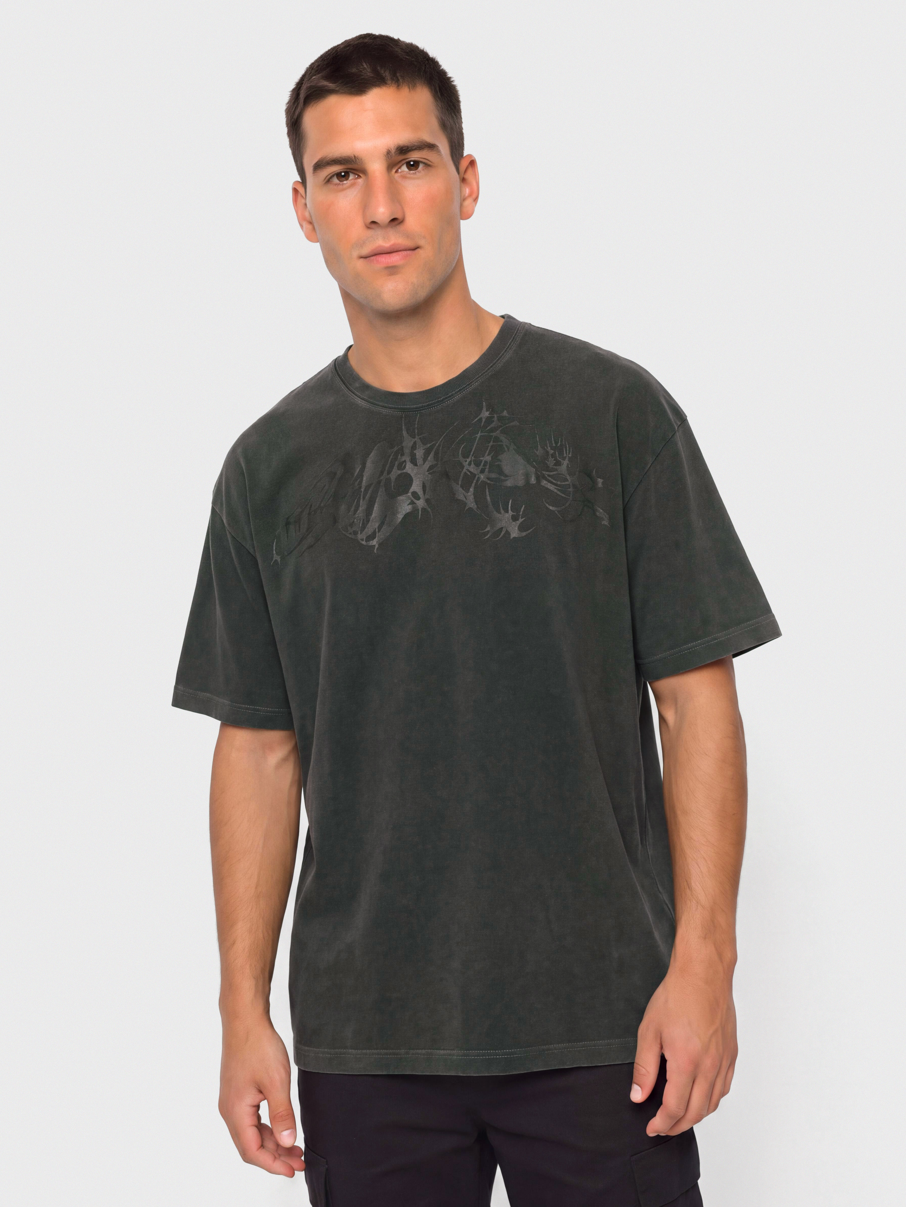 Tricou Polar Skate Dari Tribal (silver black)