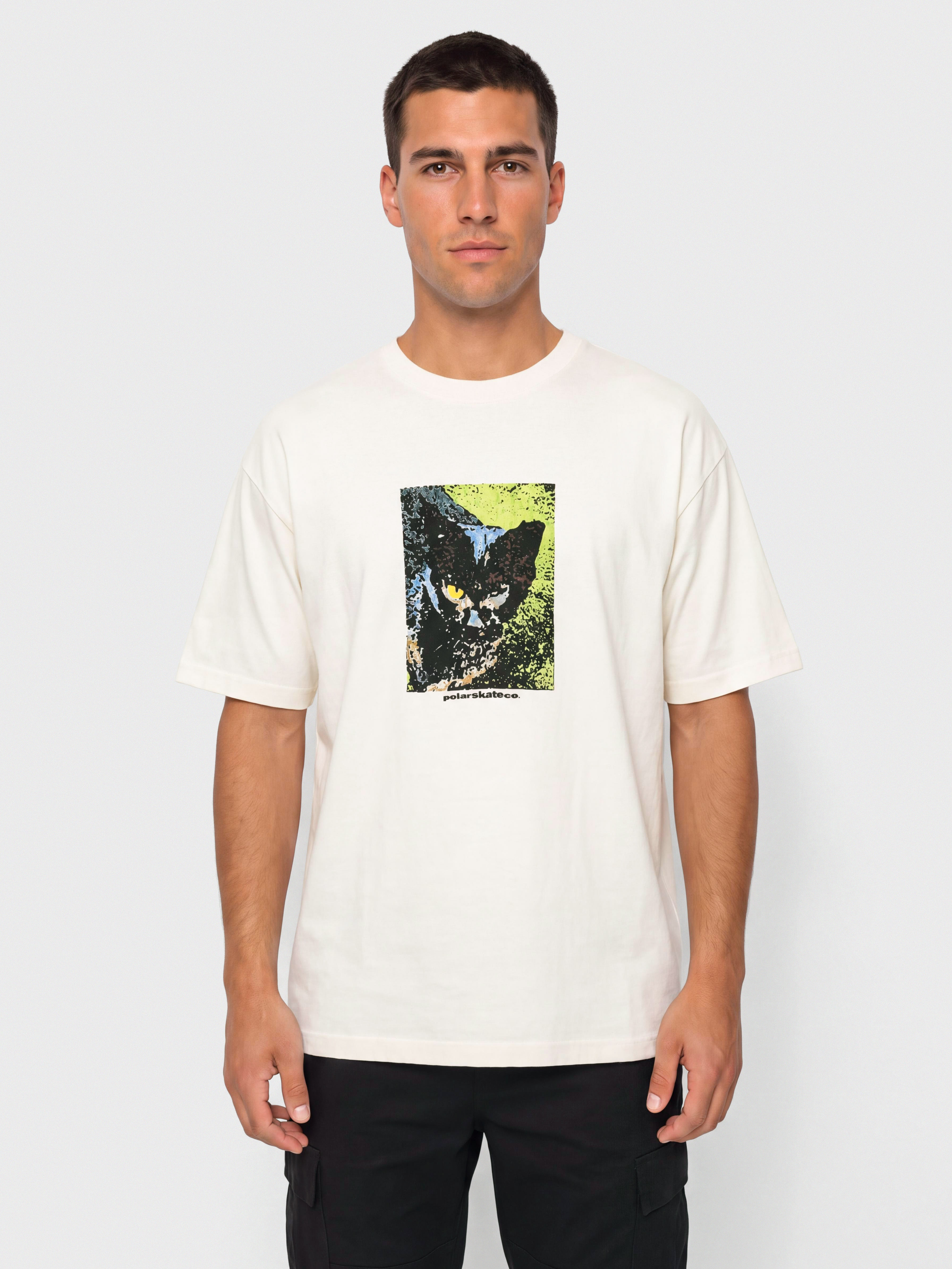 Tricou Polar Skate Cat (ivory)