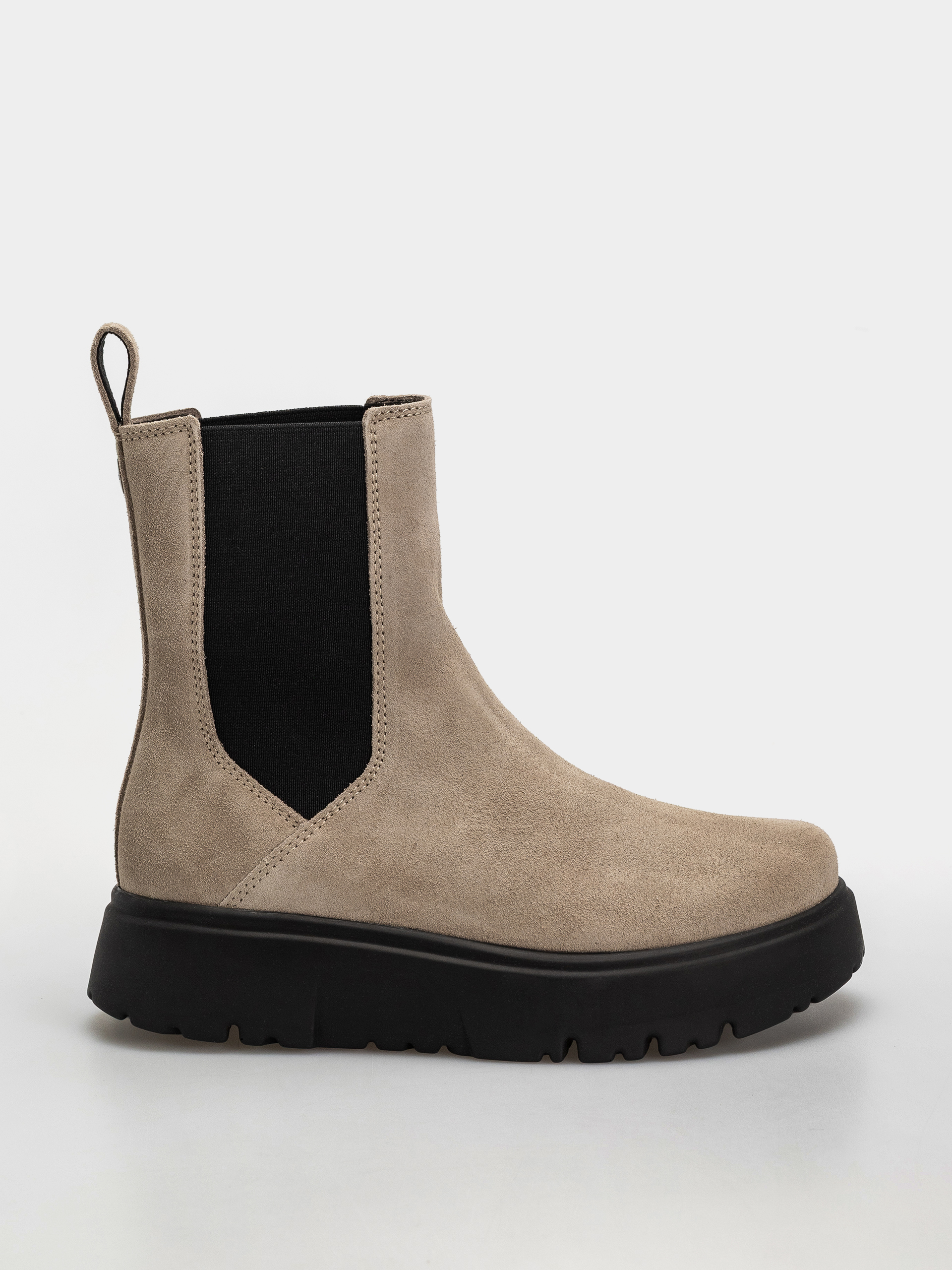 Pantofi Birkenstock Theda Chelsea Suede Leather Narrow Wmn (taupe)