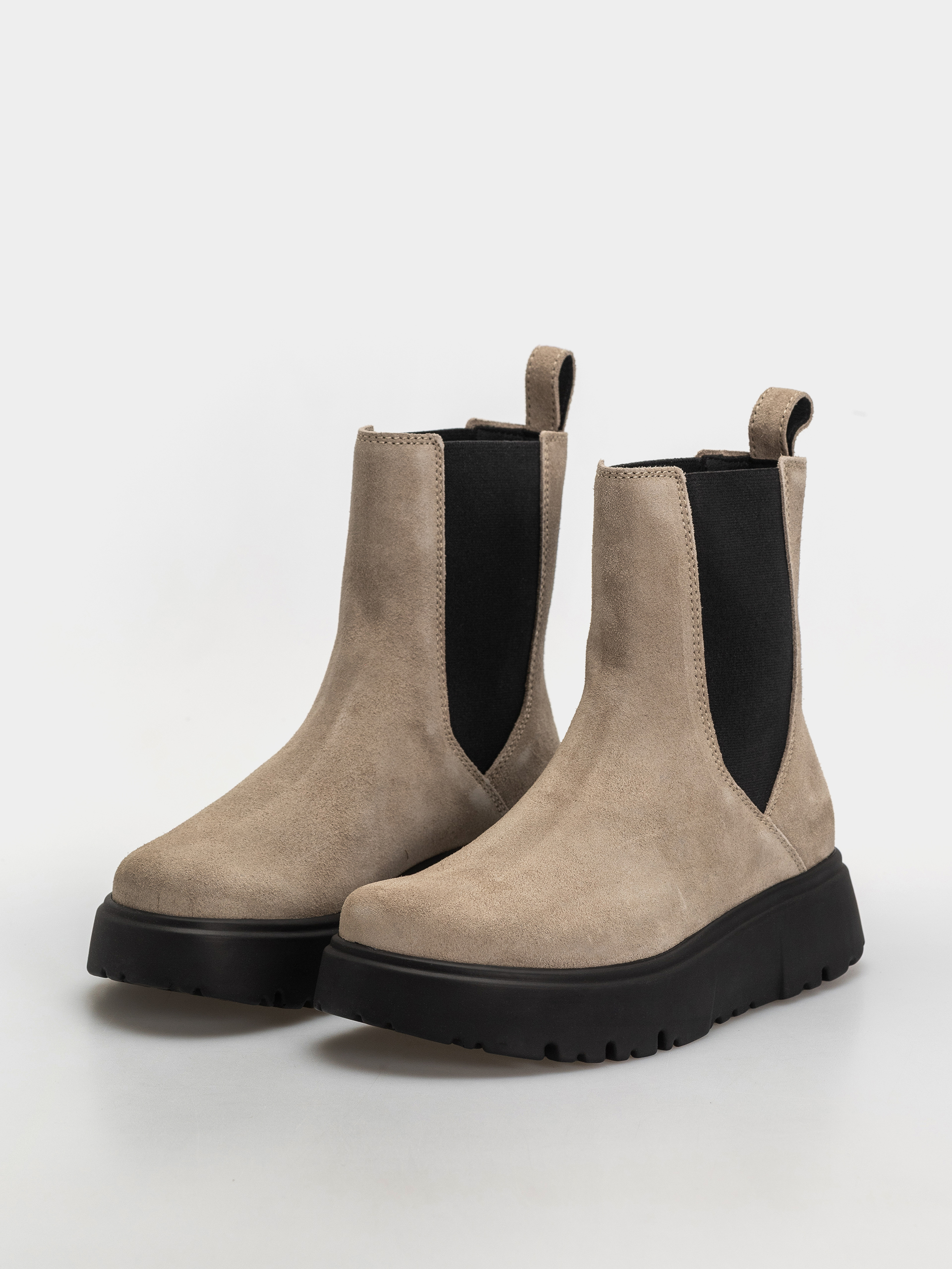 Pantofi Birkenstock Theda Chelsea Suede Leather Narrow Wmn (taupe)