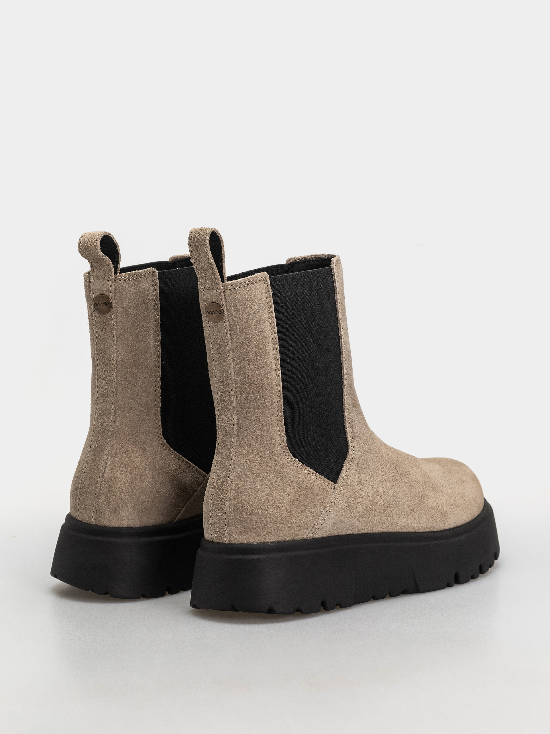 Pantofi Birkenstock Theda Chelsea Suede Leather Narrow Wmn (taupe)