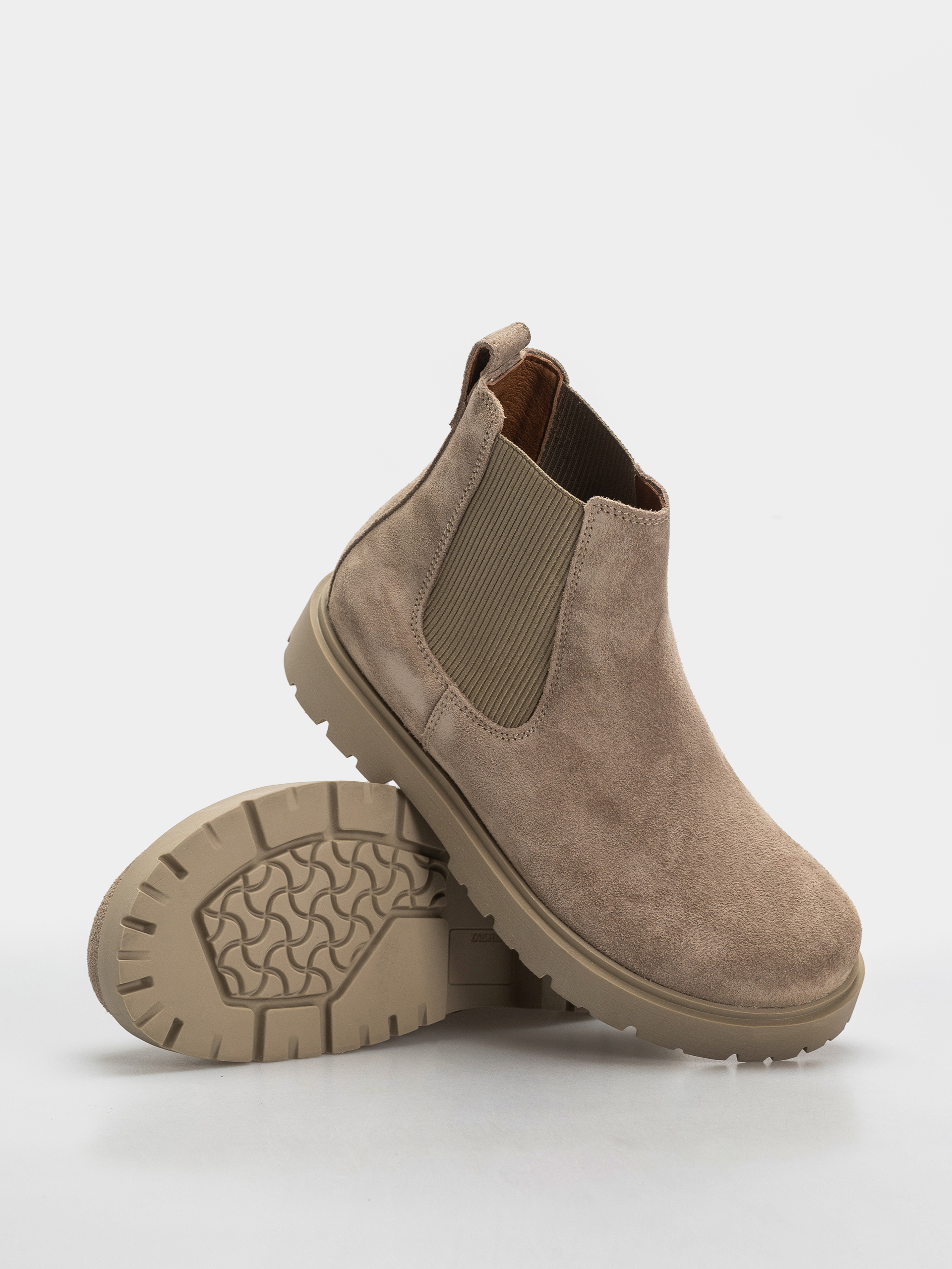Pantofi Birkenstock Highwood Suede Leather Narrow (taupe)