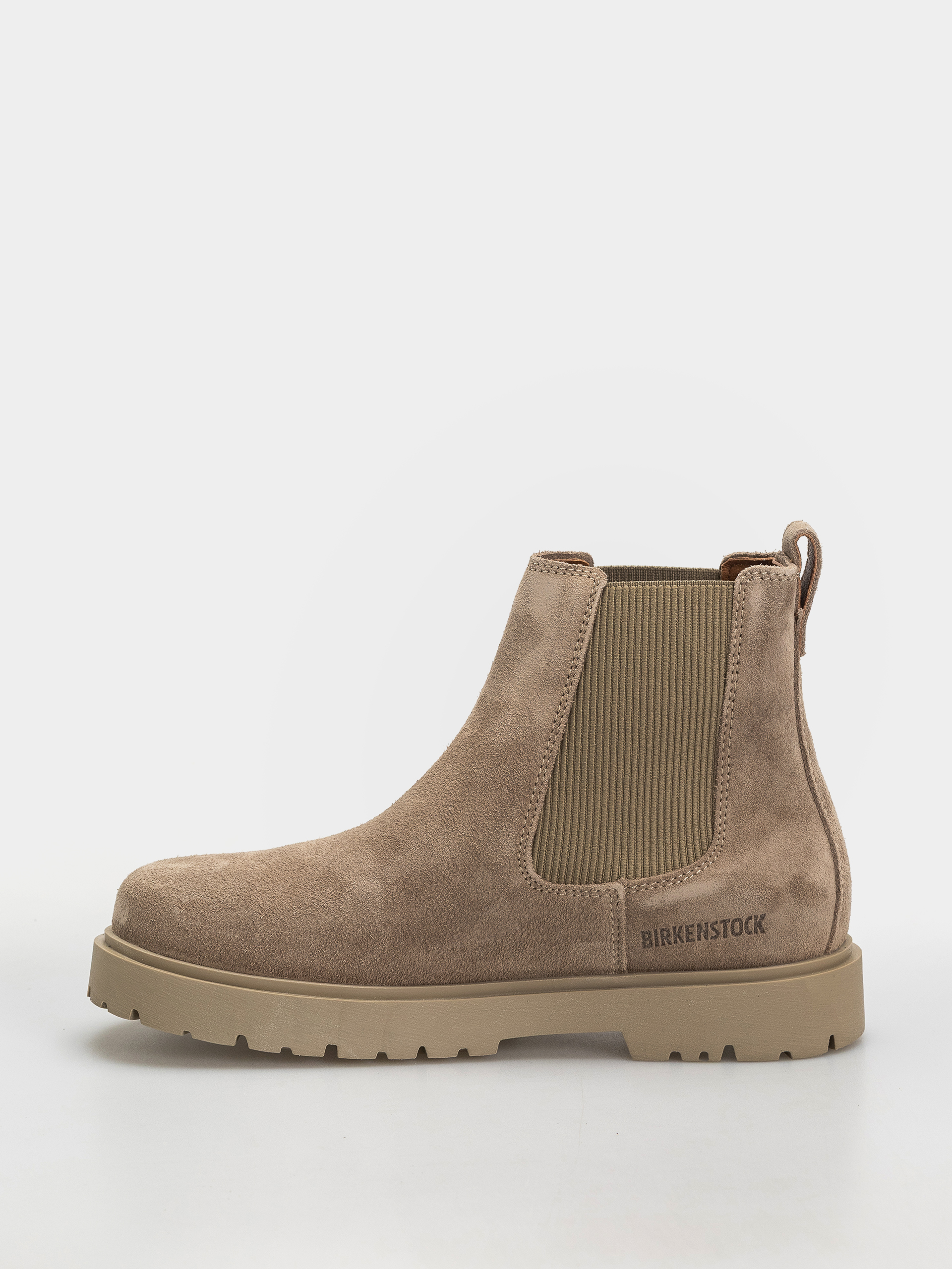 Pantofi Birkenstock Highwood Suede Leather Narrow (taupe)