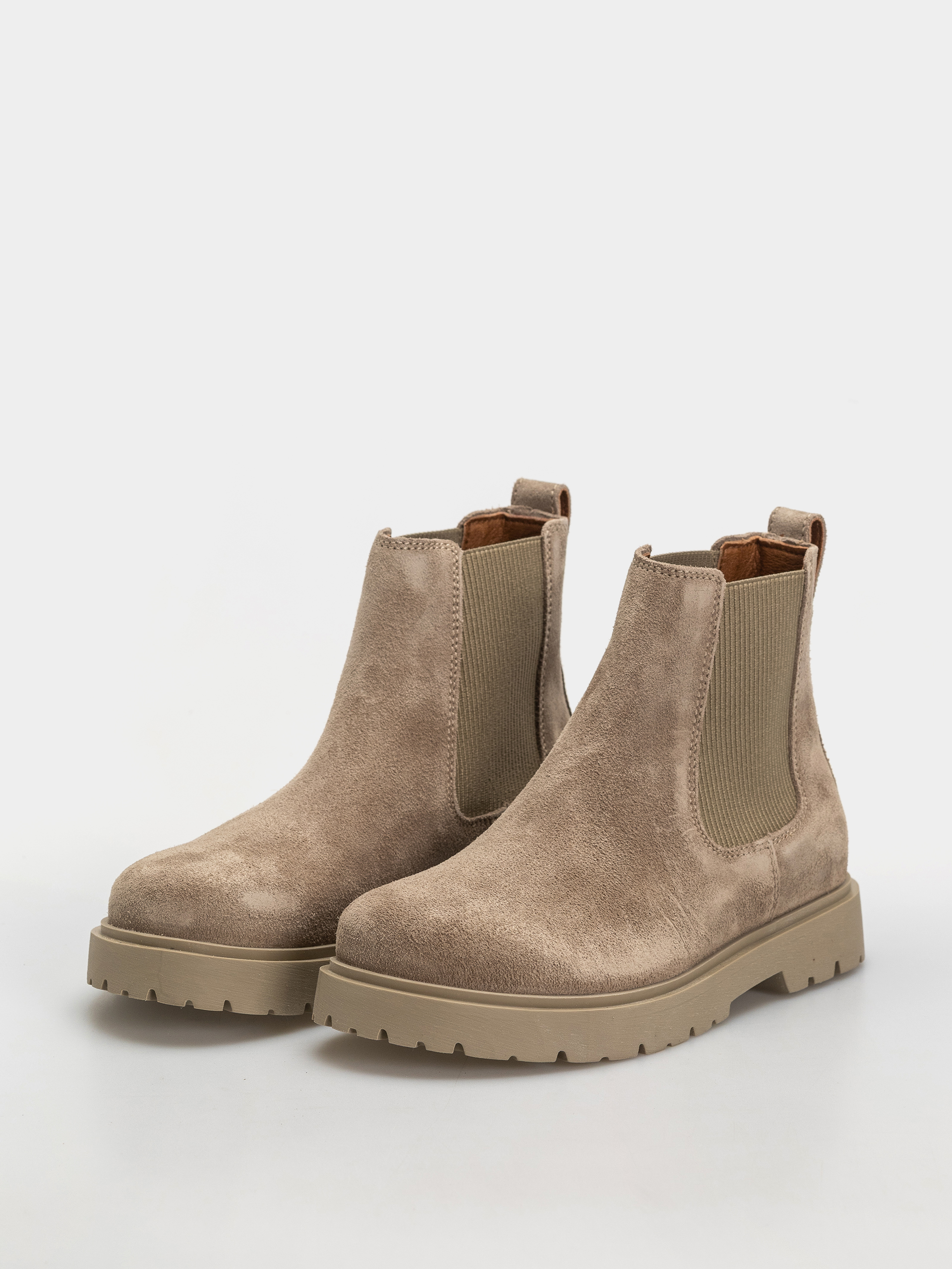 Pantofi Birkenstock Highwood Suede Leather Narrow (taupe)