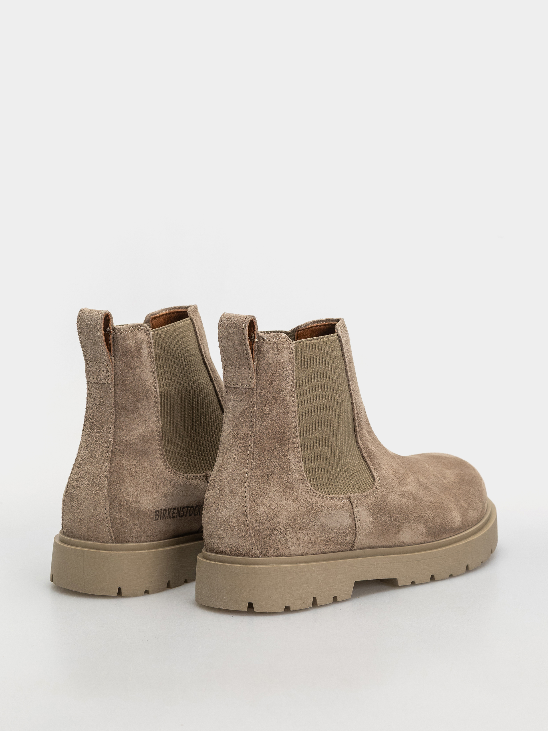 Pantofi Birkenstock Highwood Suede Leather Narrow (taupe)