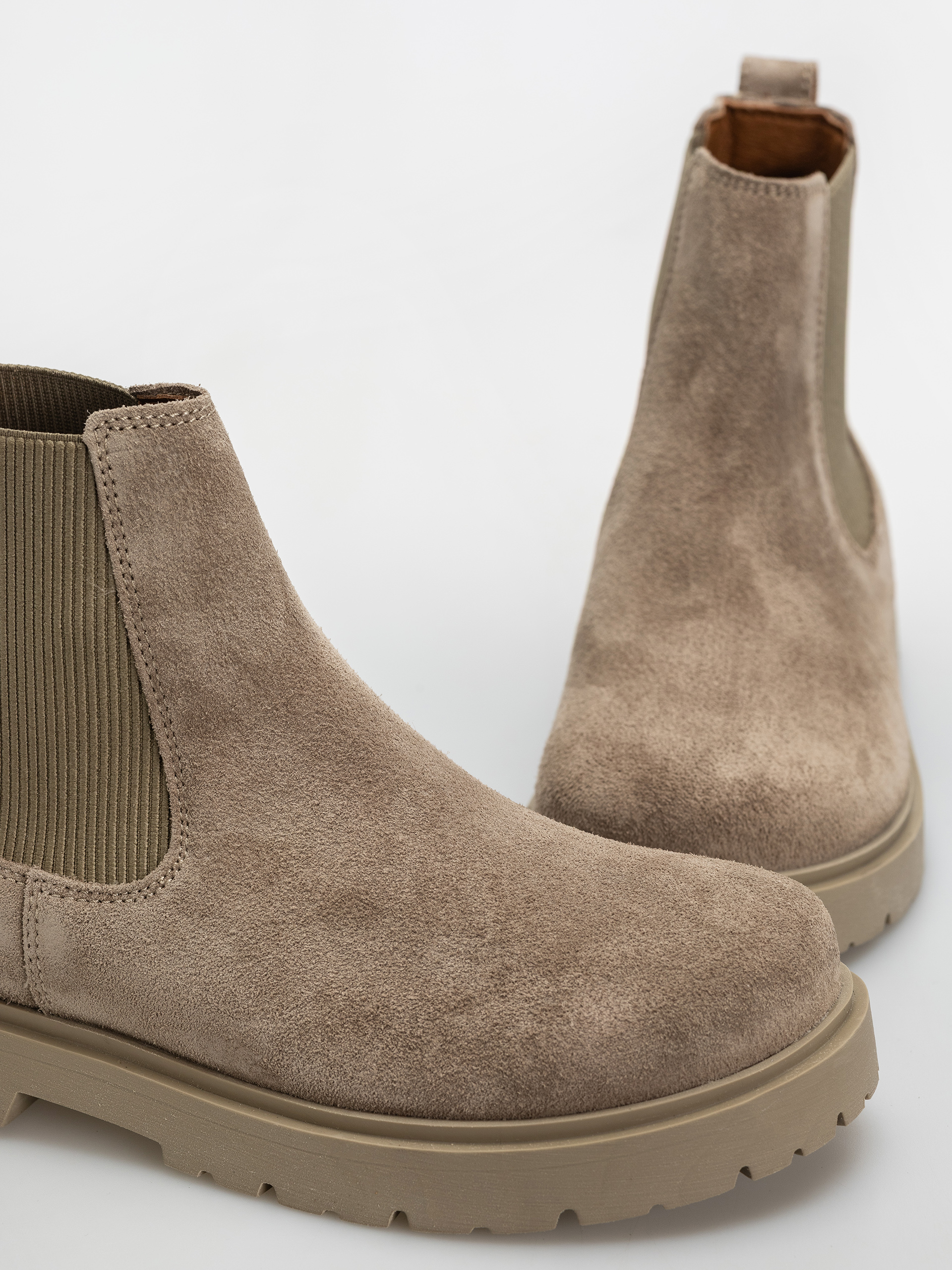 Pantofi Birkenstock Highwood Suede Leather Narrow (taupe)