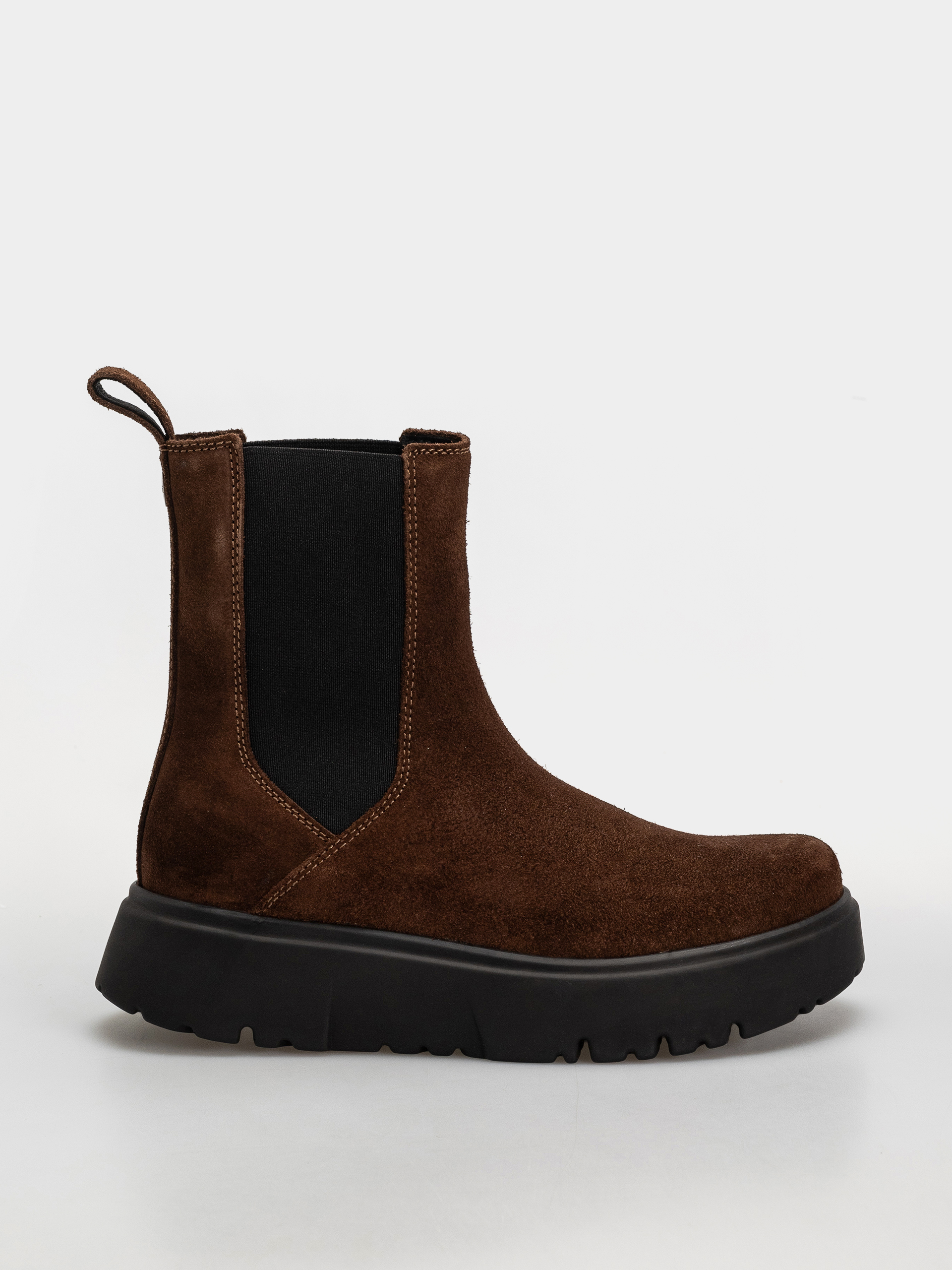 Pantofi Birkenstock Theda Chelsea Suede Leather Narrow Wmn (carafe)