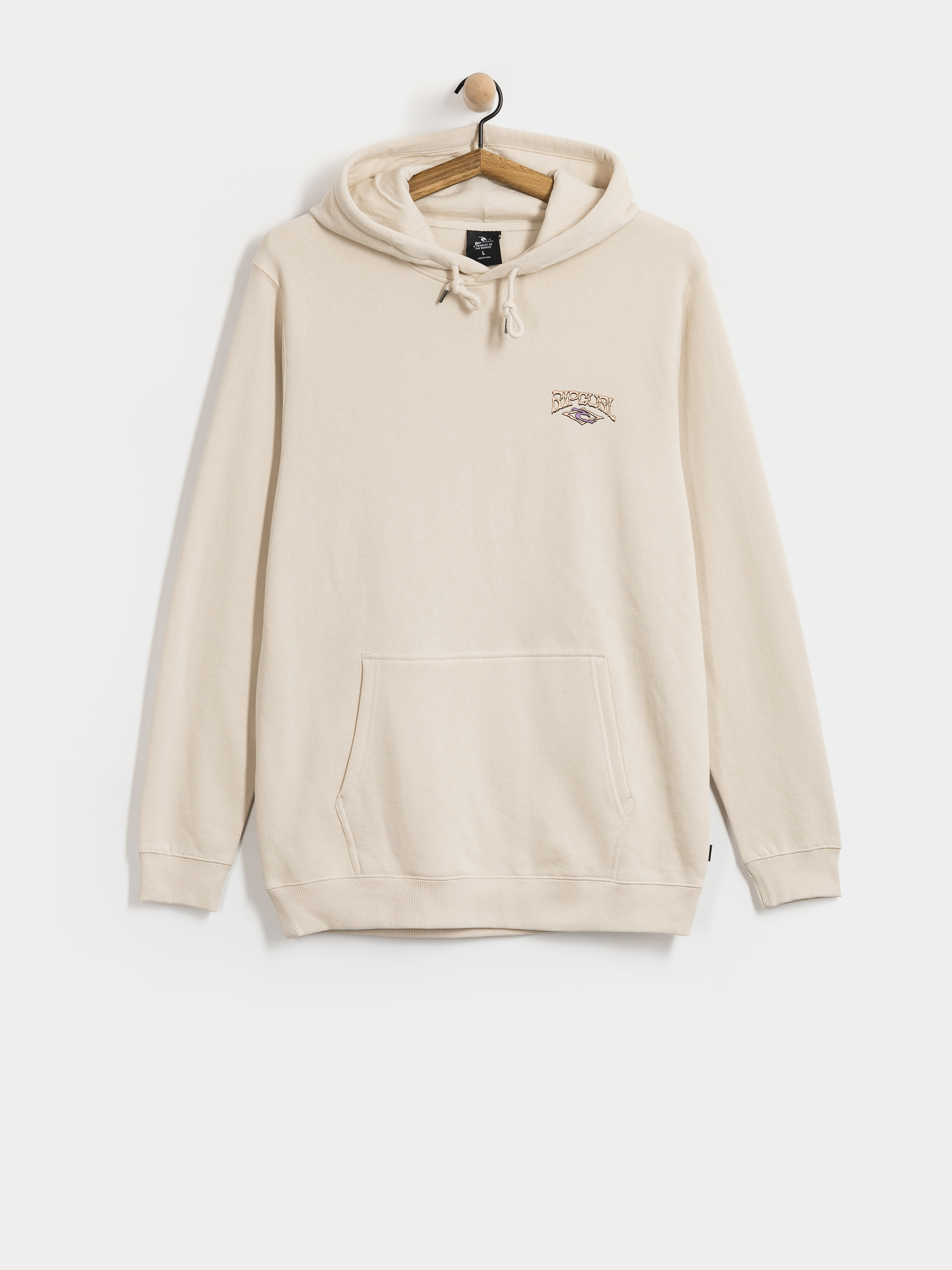 Hanorac cu glugă Rip Curl Air Shred HD (vintage white)