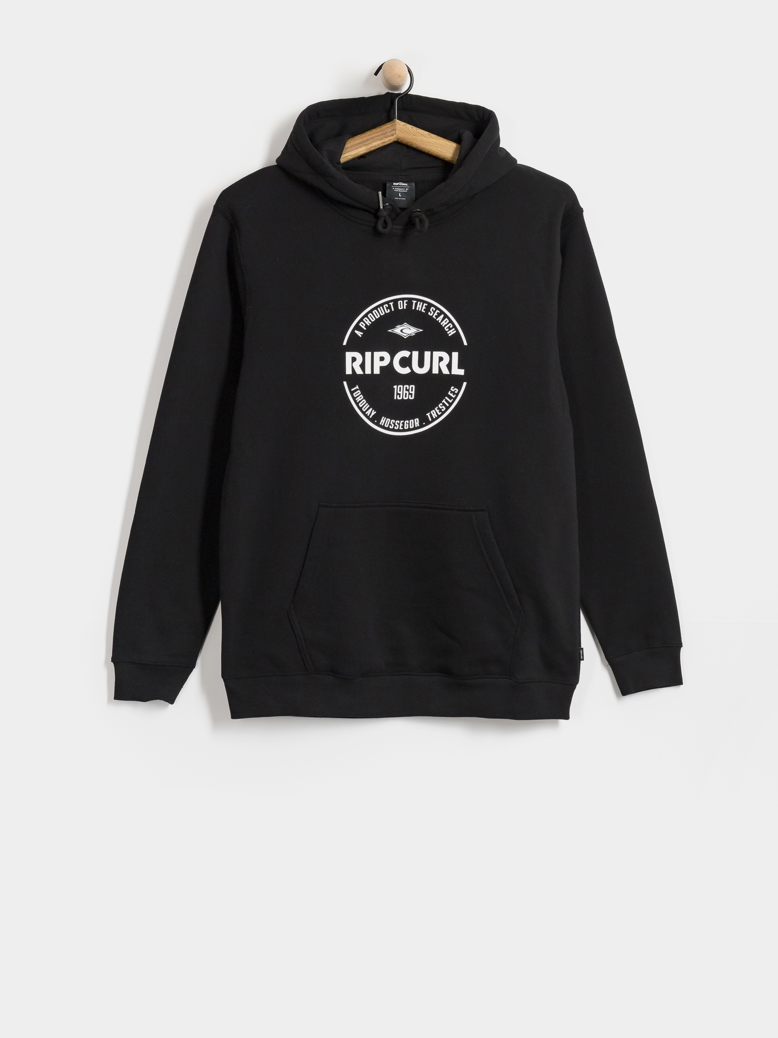 Hanorac cu glugă Rip Curl Staple HD (black)