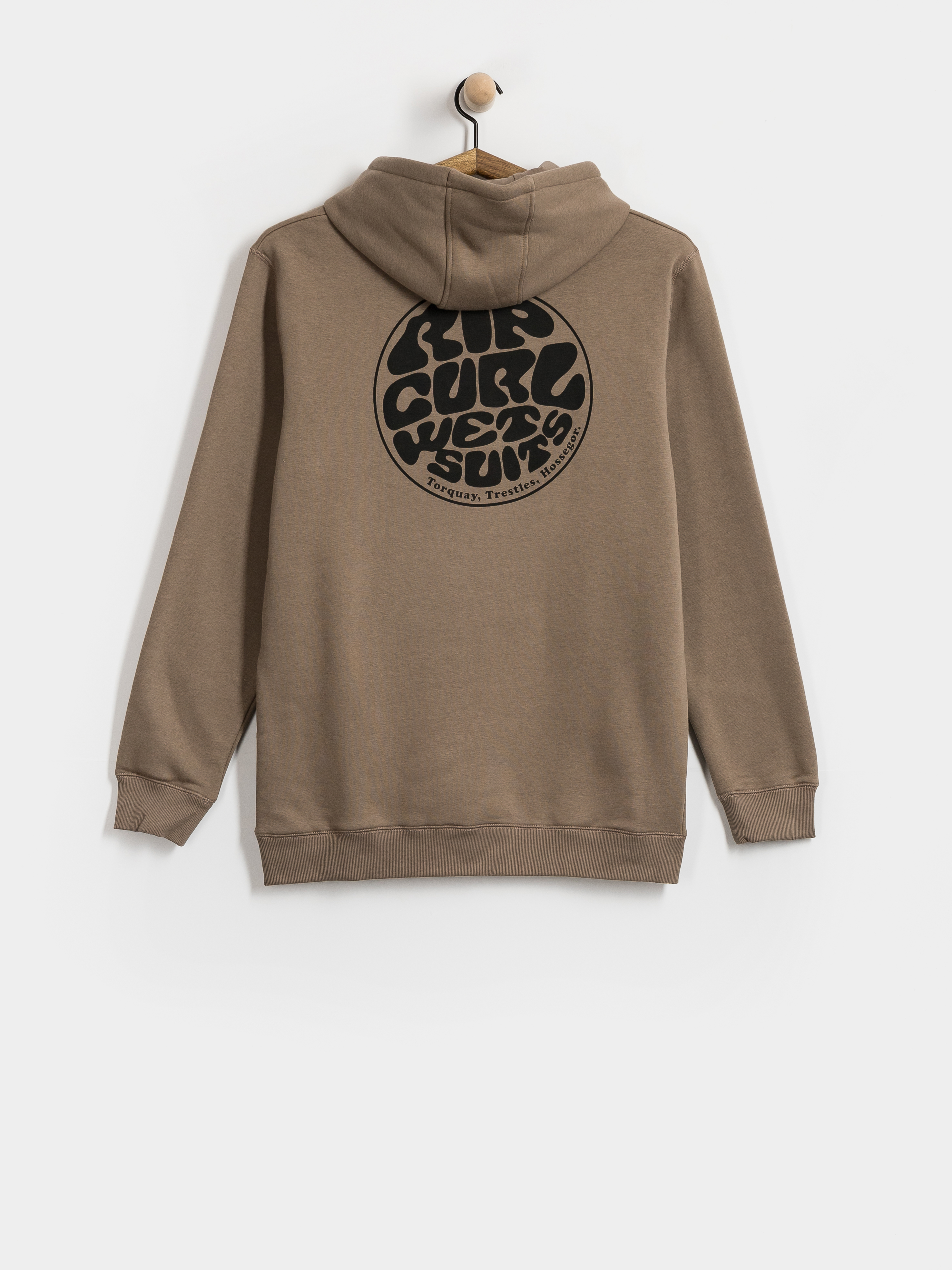 Hanorac cu glugă Rip Curl Wetsuit Icon HD (walnut)