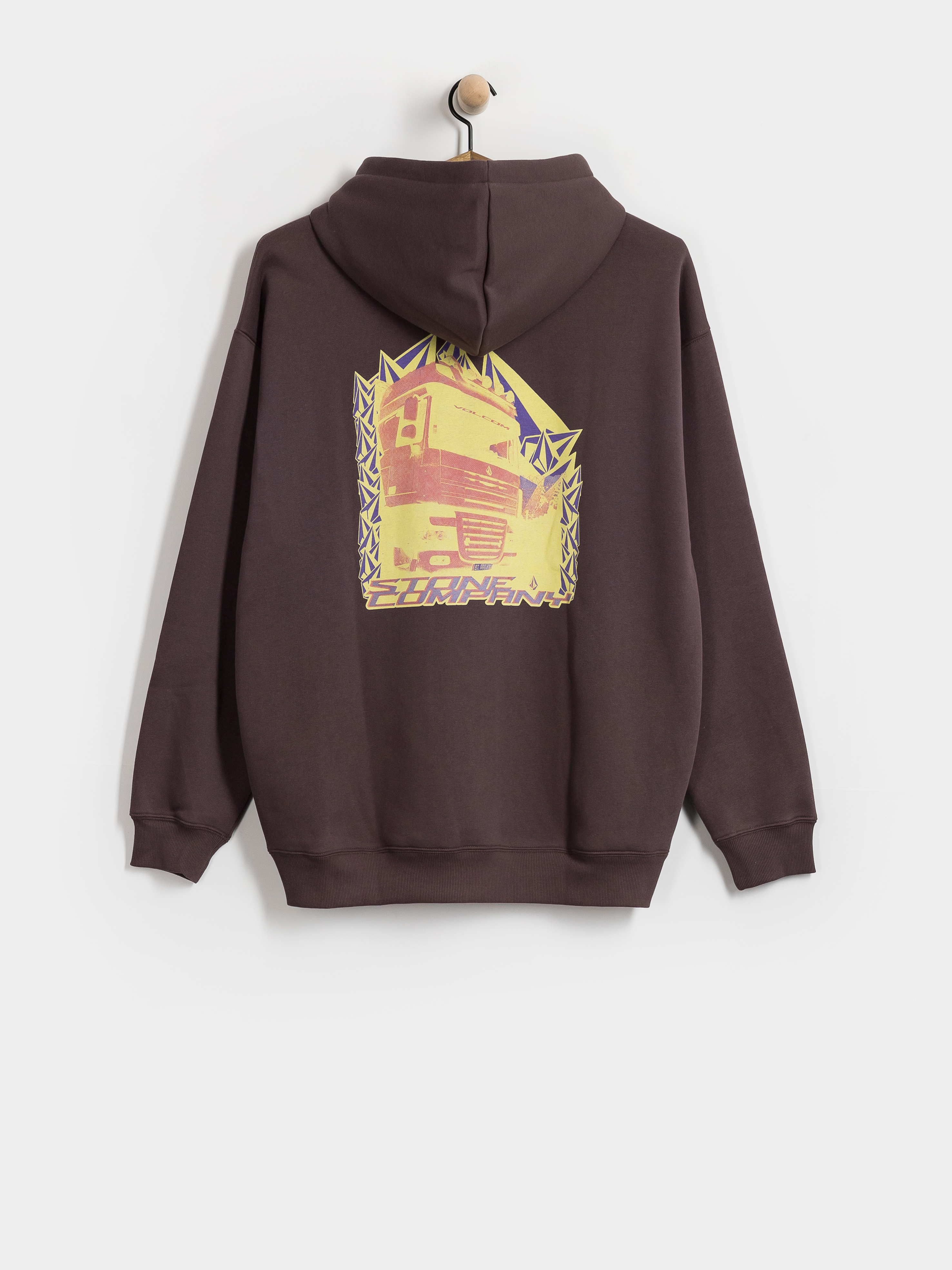 Hanorac cu glugă Volcom Stone Convoyer HD (raisin)