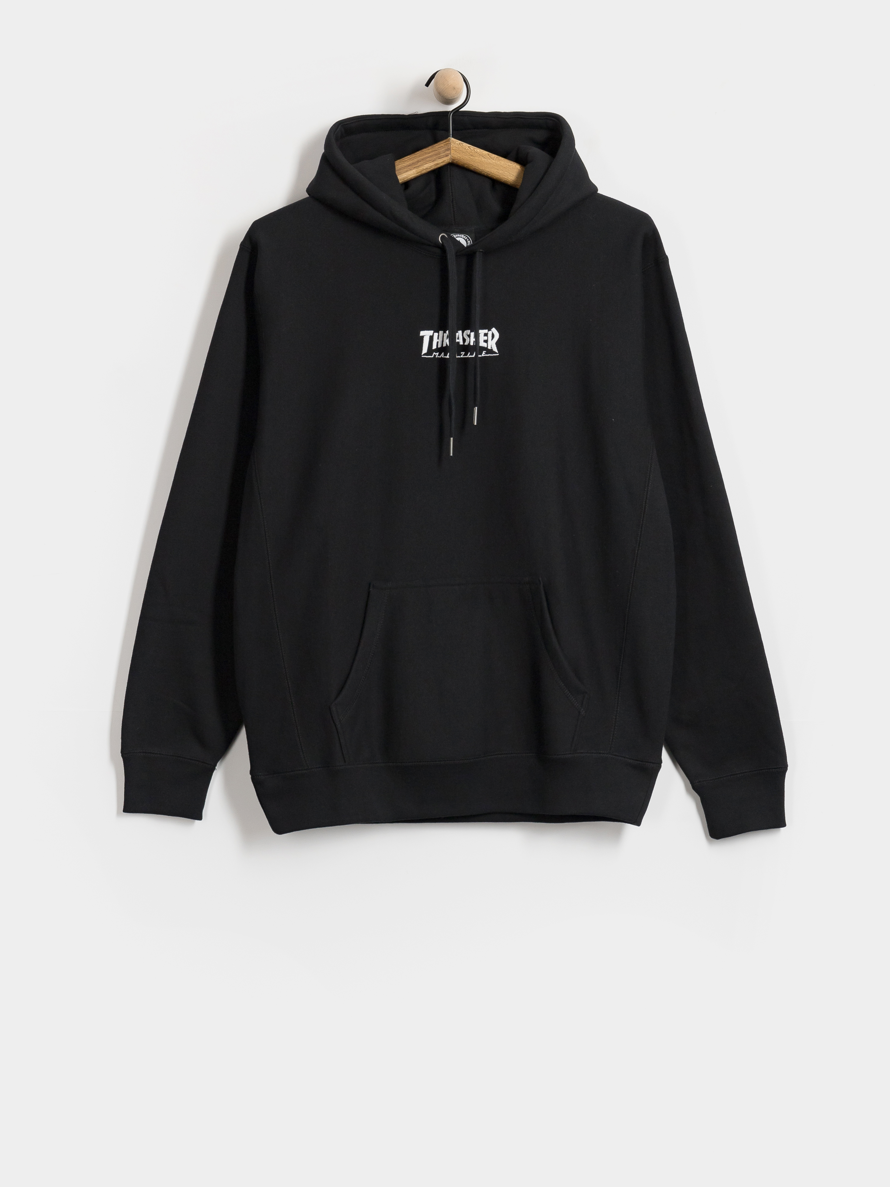 Hanorac cu glugă Thrasher Heavyweight Embroidered Mag Logo HD (black)