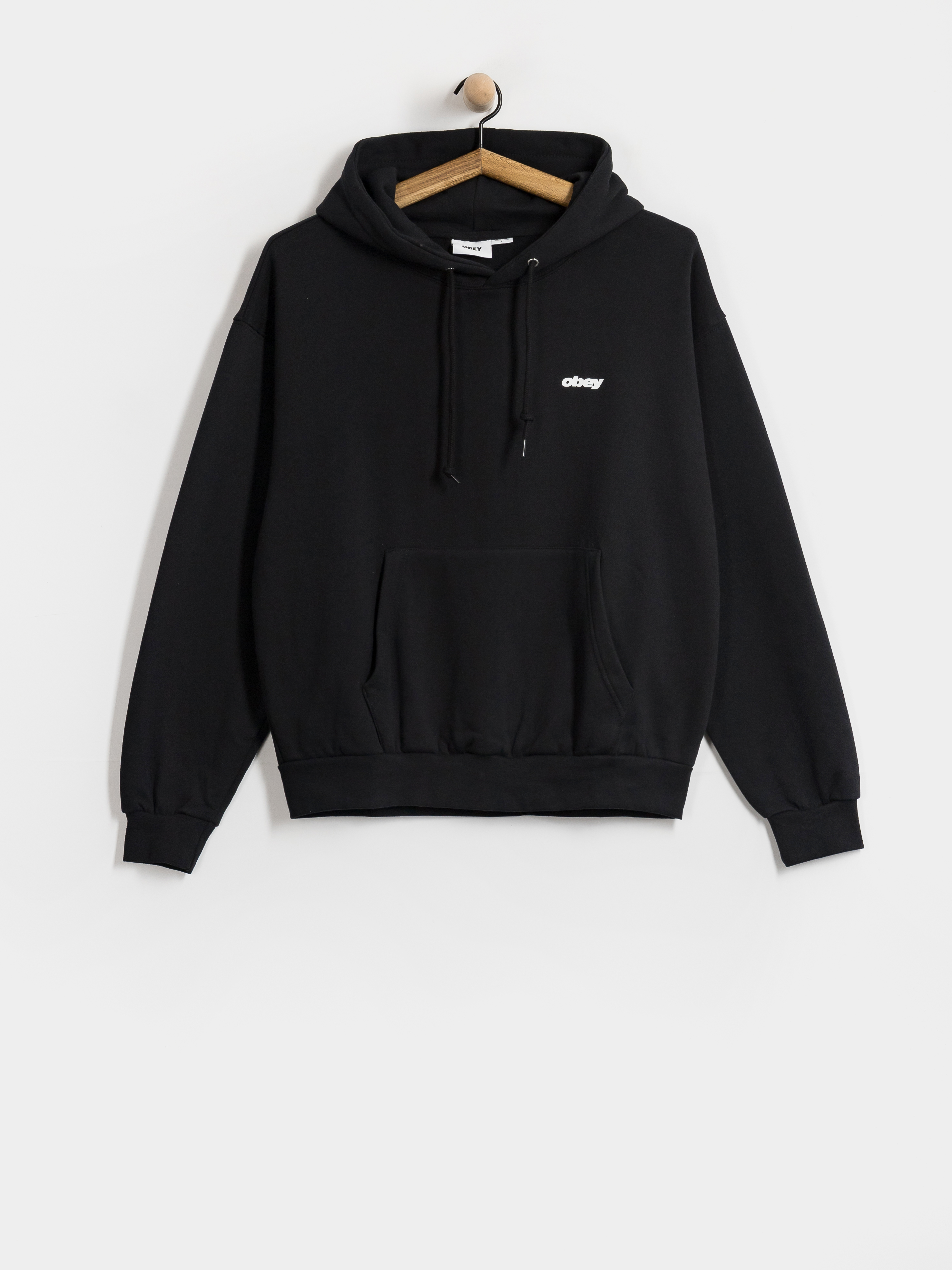 Hanorac cu glugă OBEY League HD (black)