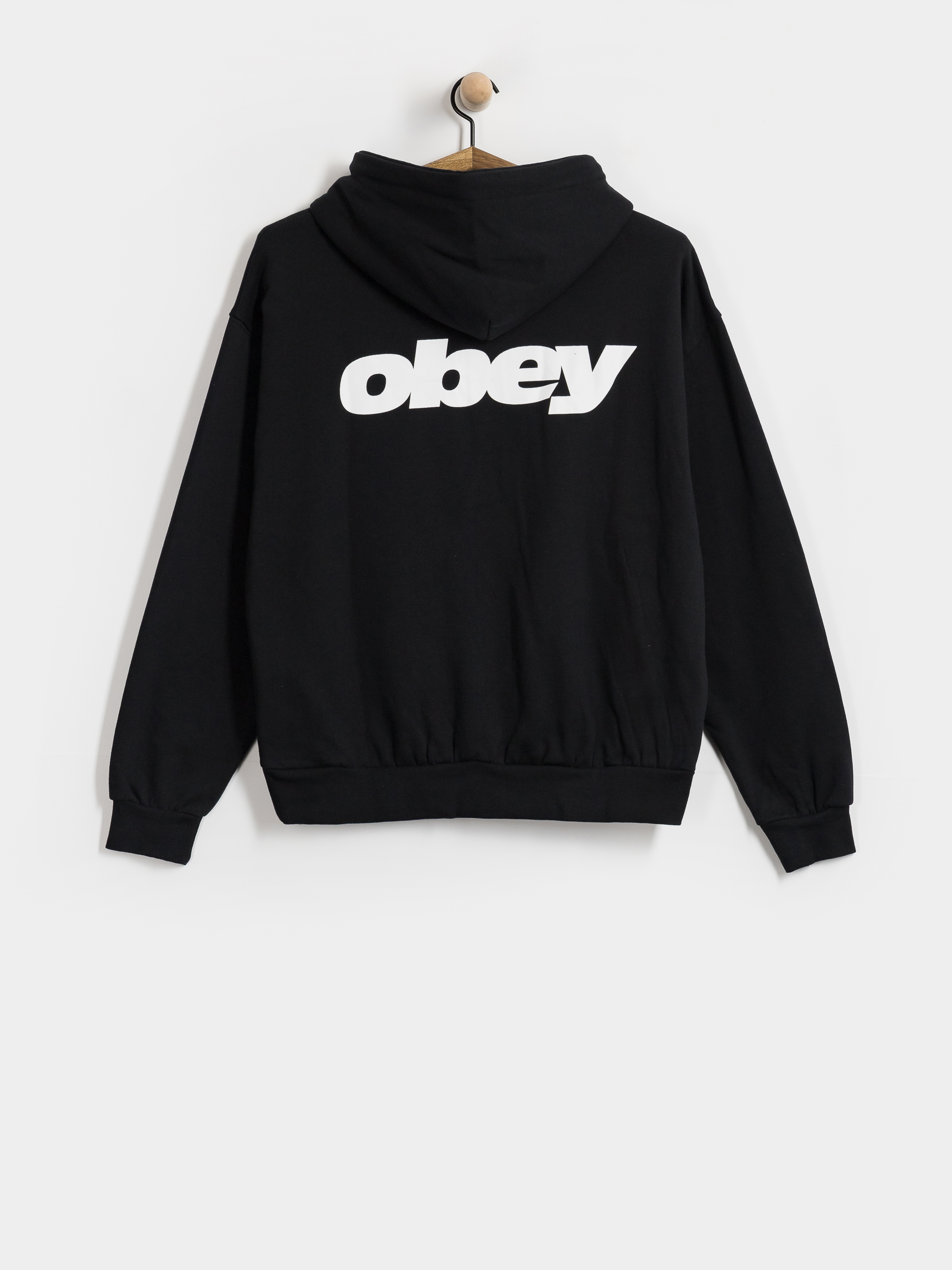 Hanorac cu glugă OBEY League HD (black)
