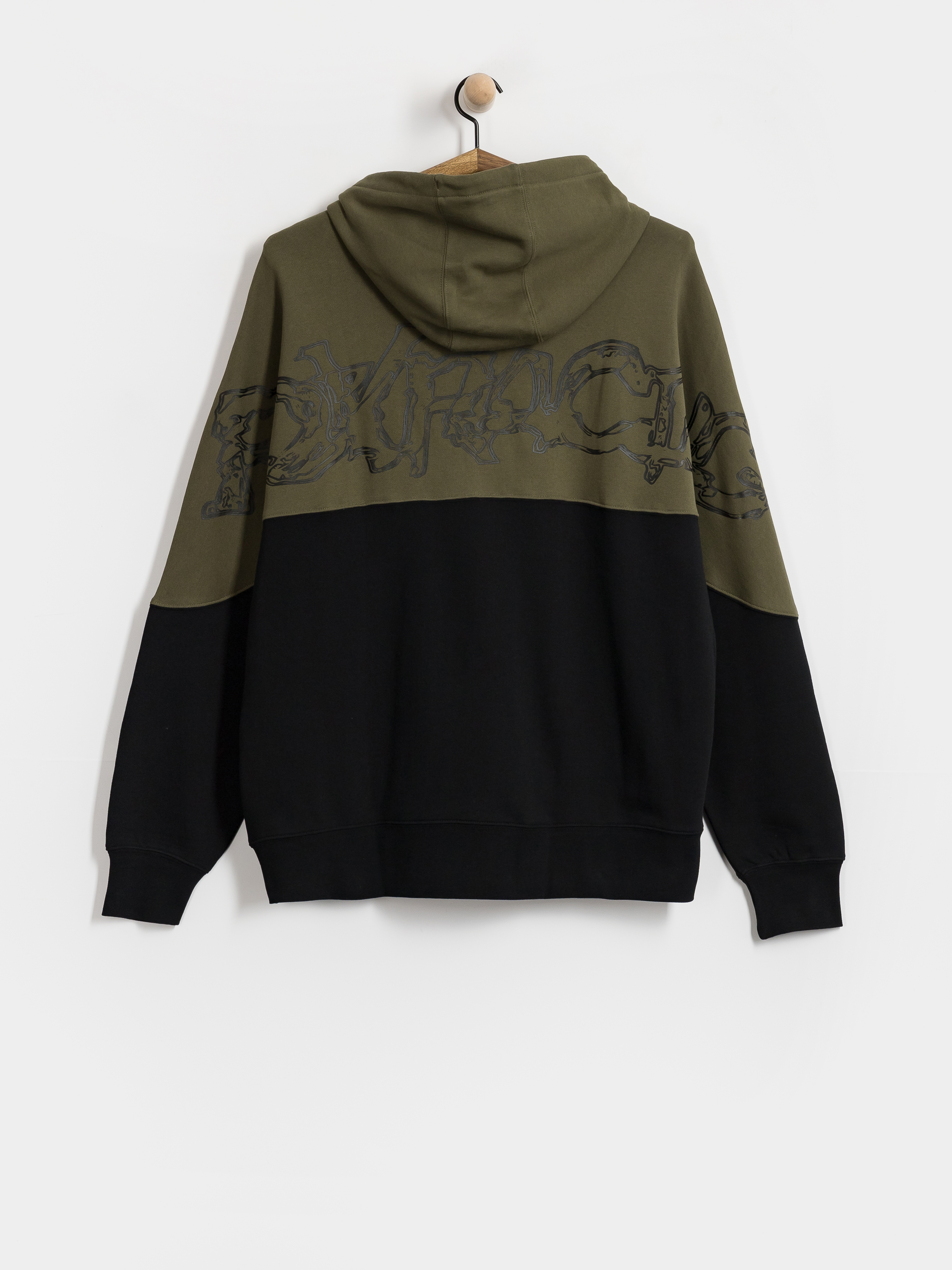 Hanorac cu glugă Fox Abyss HD (olive green)