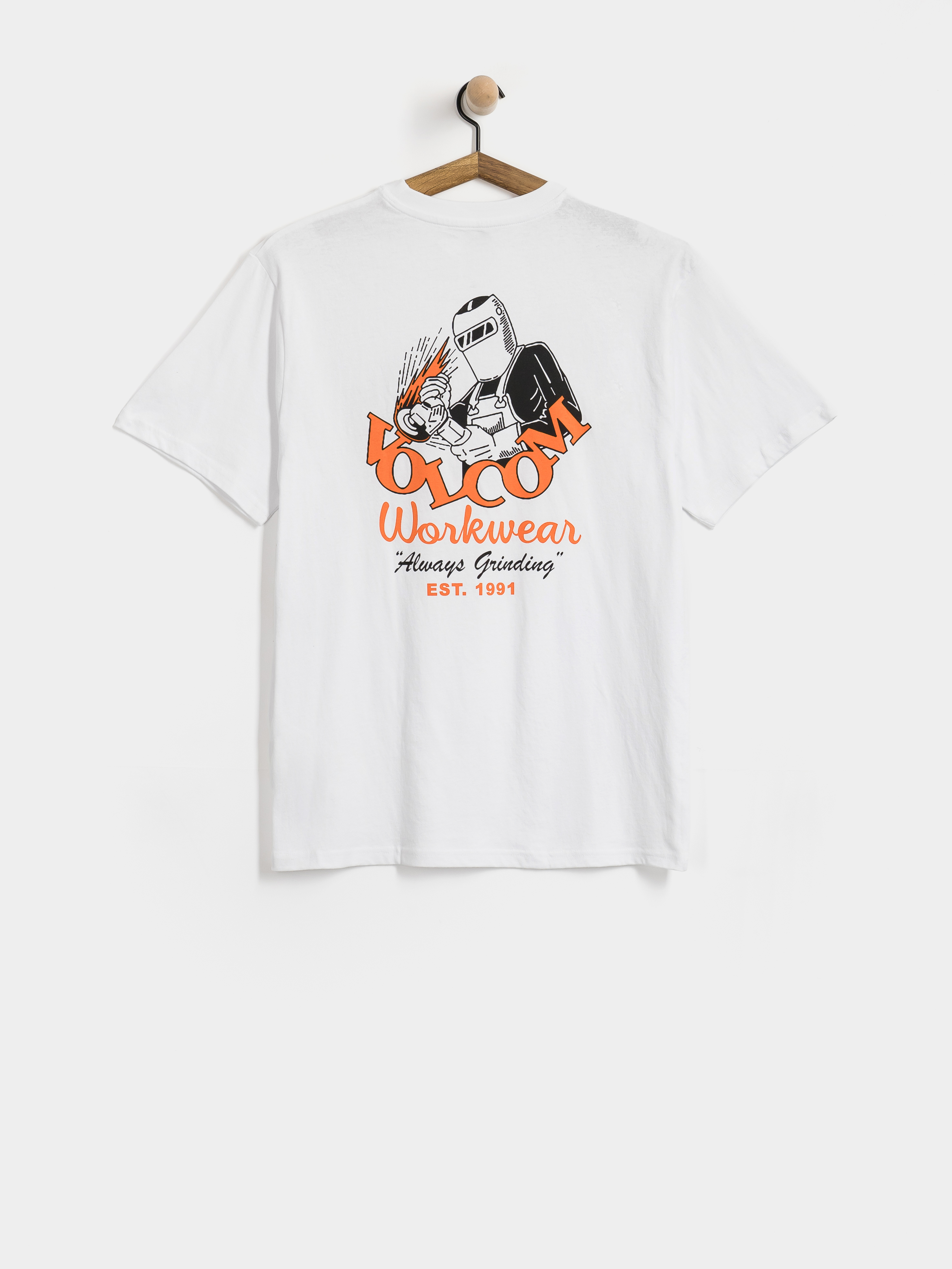 Tricou Volcom Always Grinding (white)