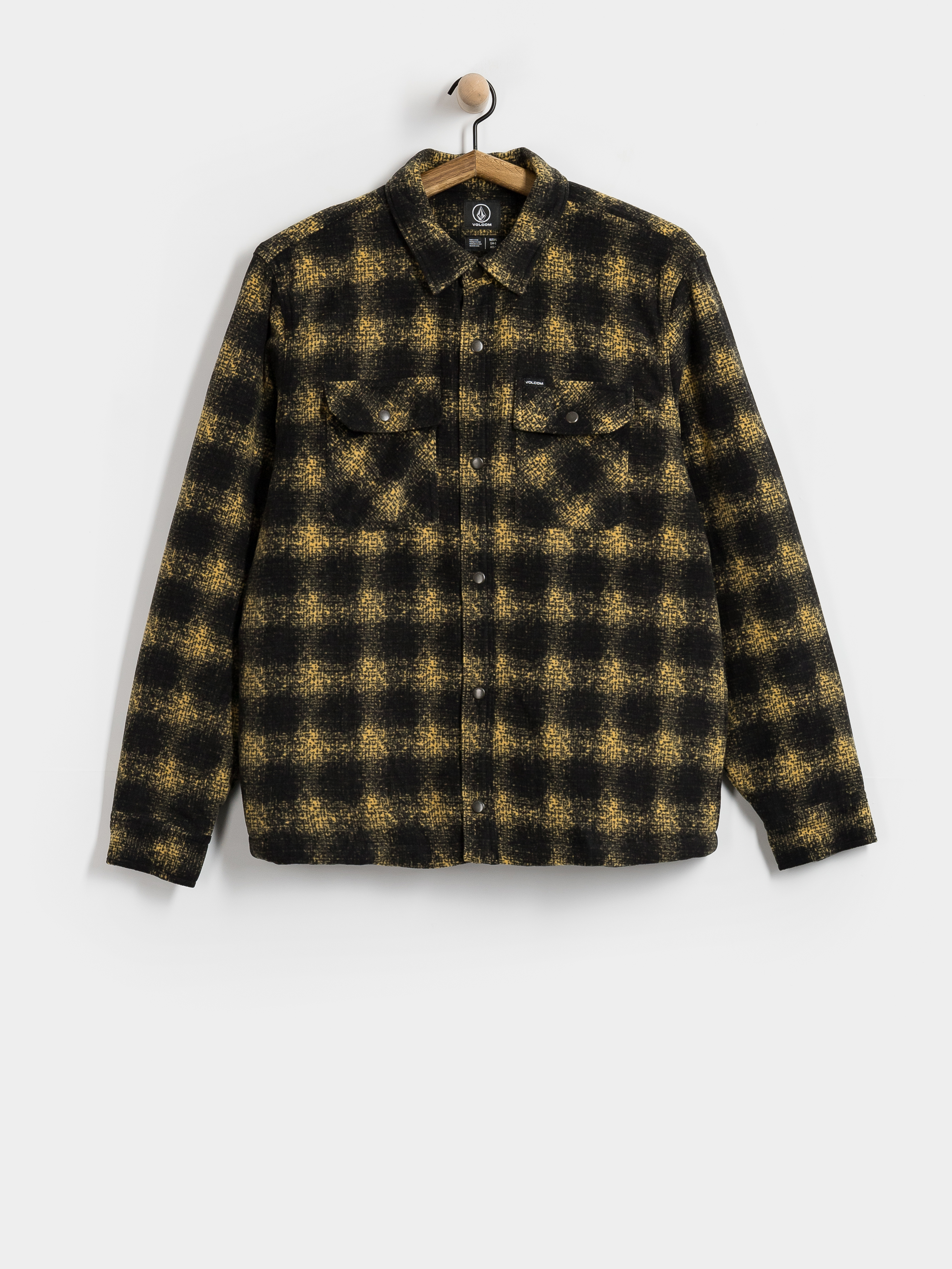 Hanorac cu glugă Volcom Bowered II HD (mustard)