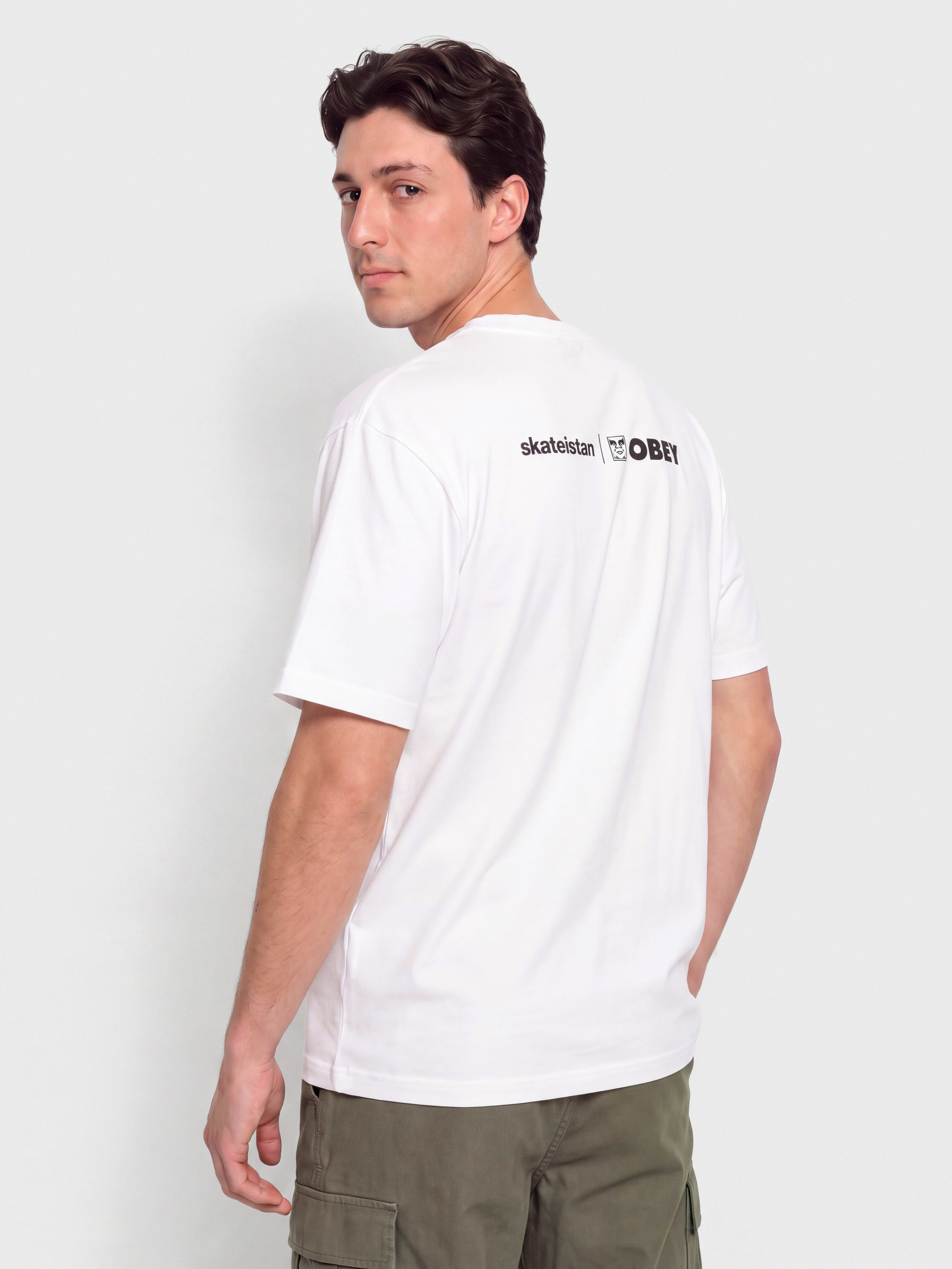 Tricou OBEY Skateistan Photo (white)