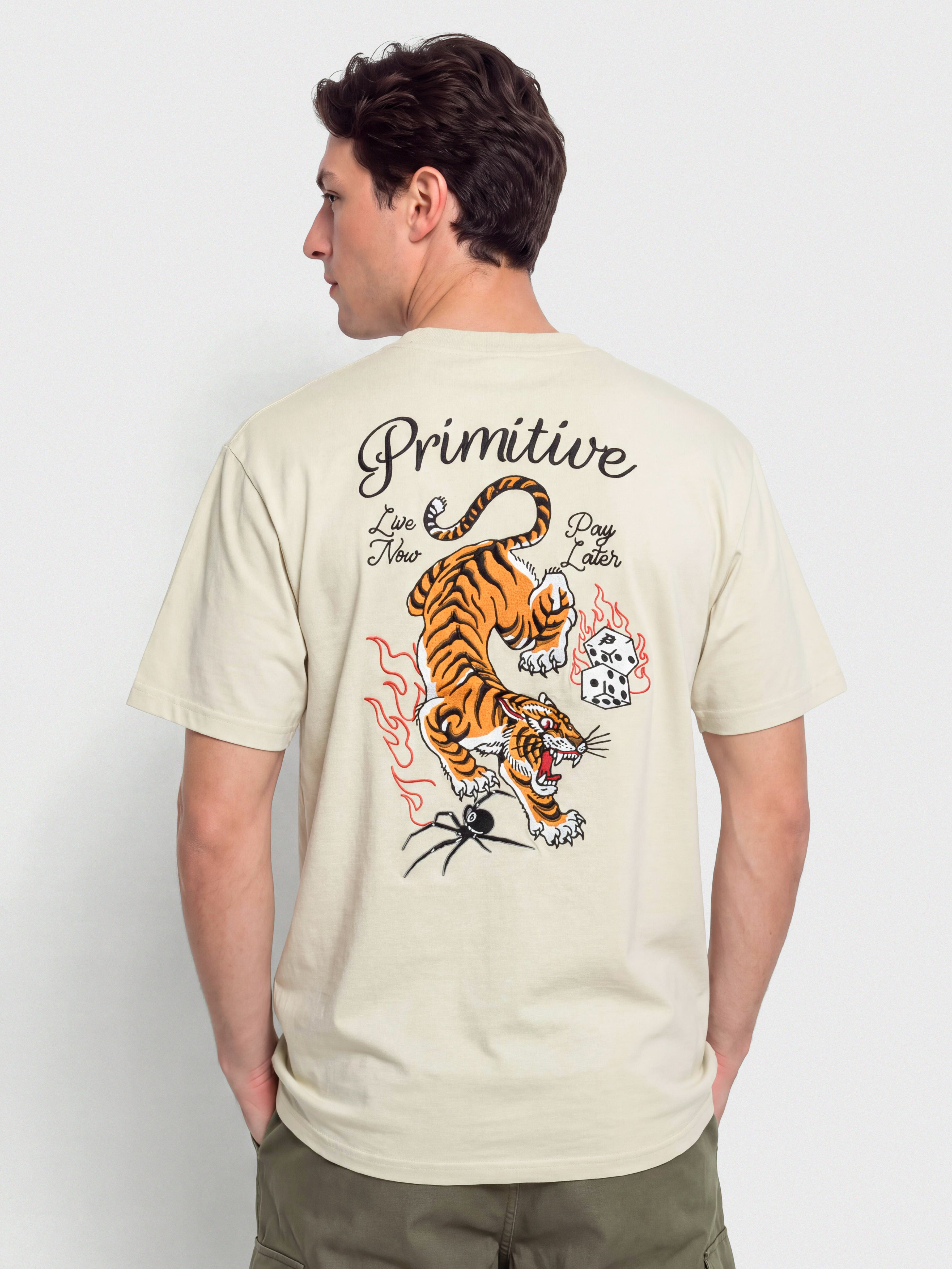 Tricou Primitive Big City (cream)