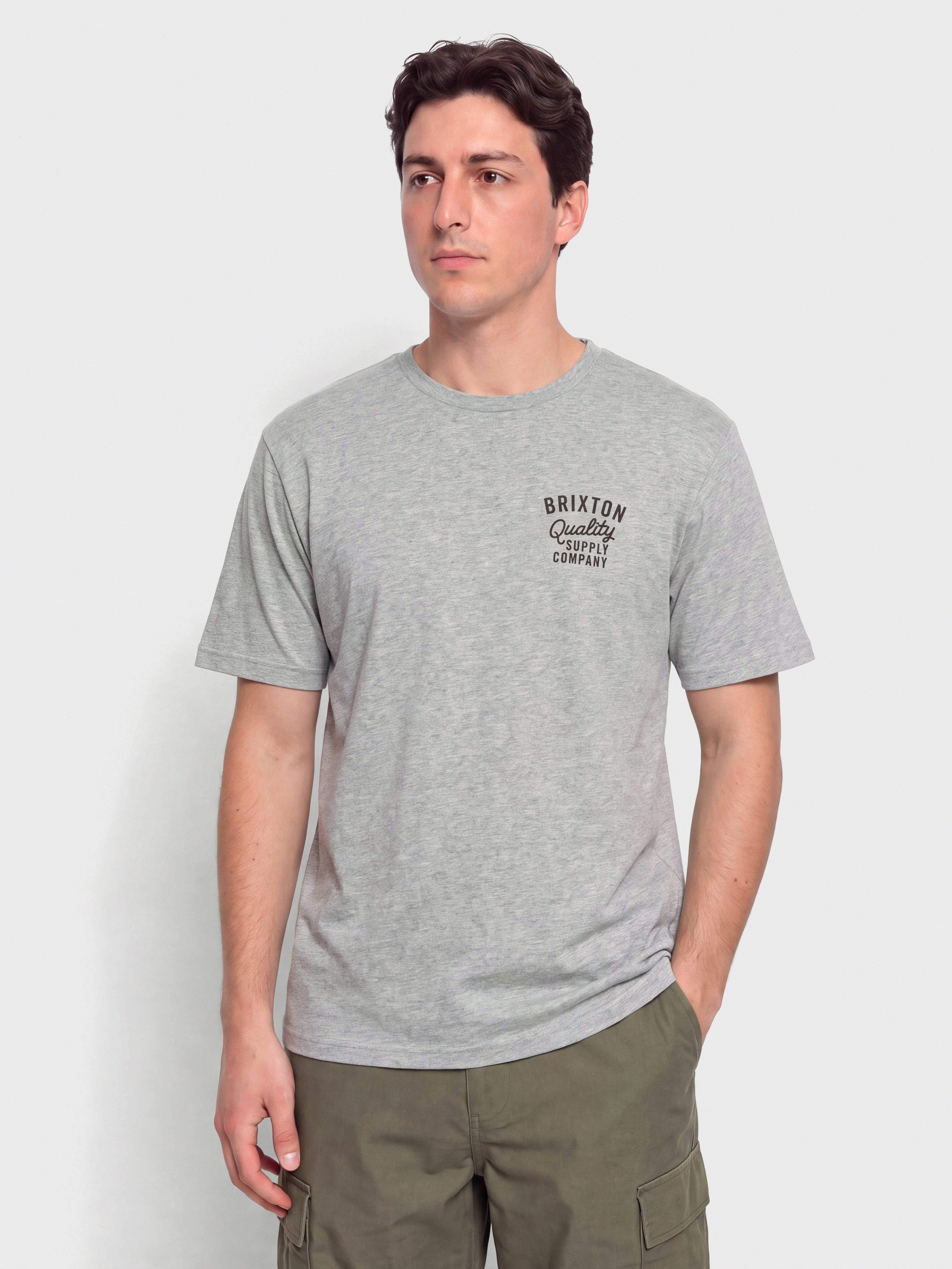 Tricou Brixton Hubal Tlrt (heather grey)