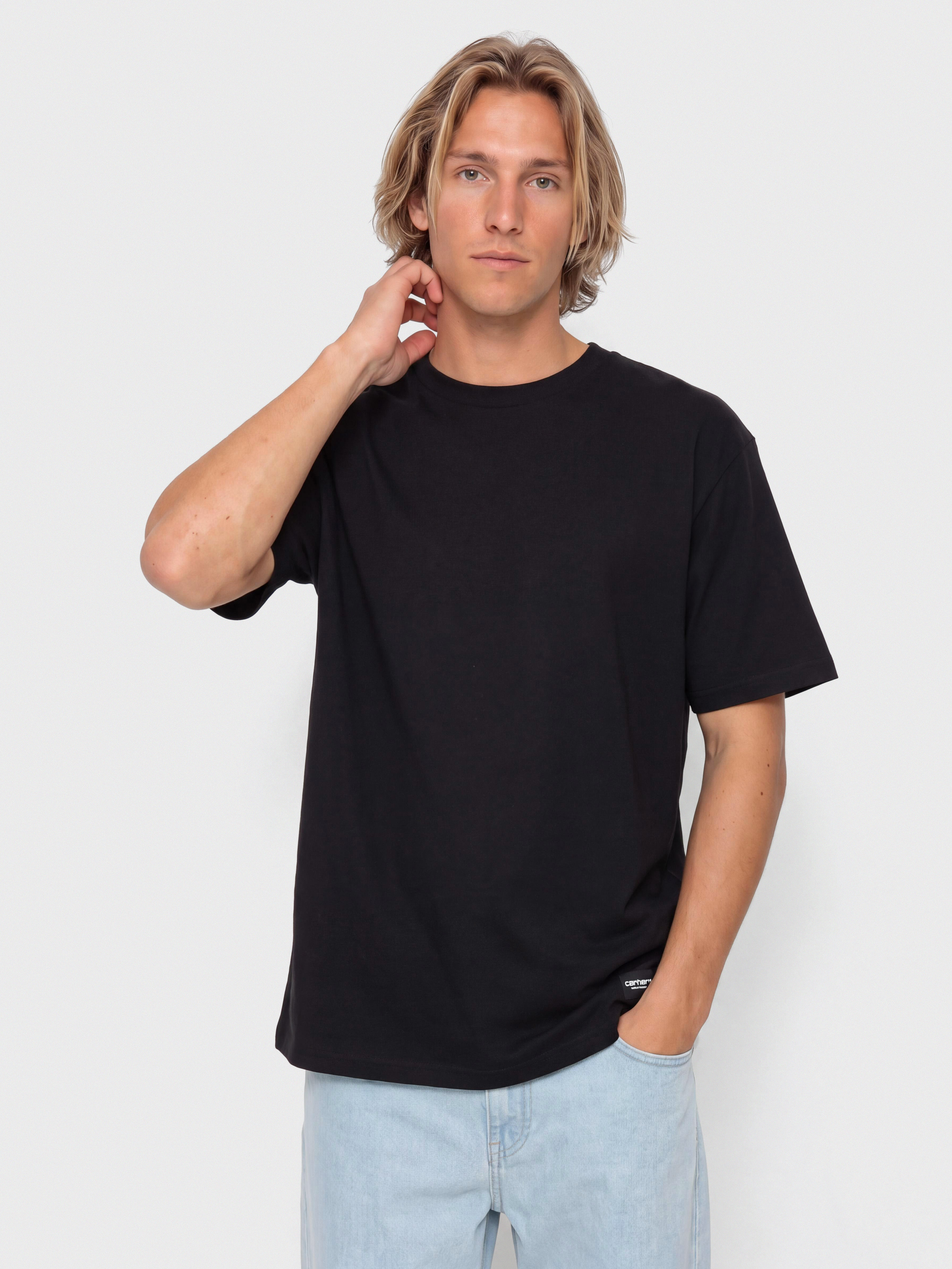 Tricou Carhartt WIP Standard 2 pack (black/black)