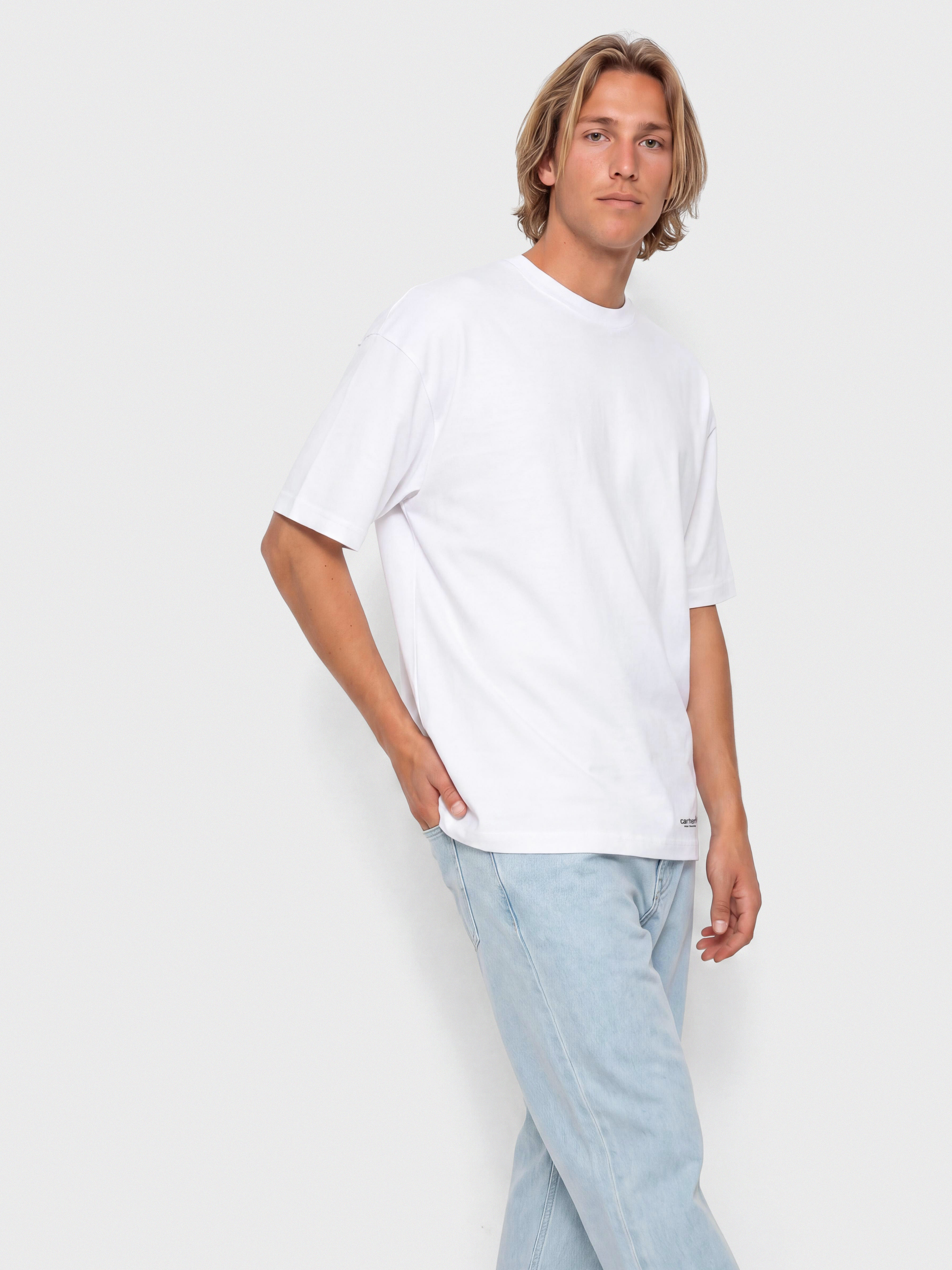 Tricou Carhartt WIP Standard 2 pack (white/white)